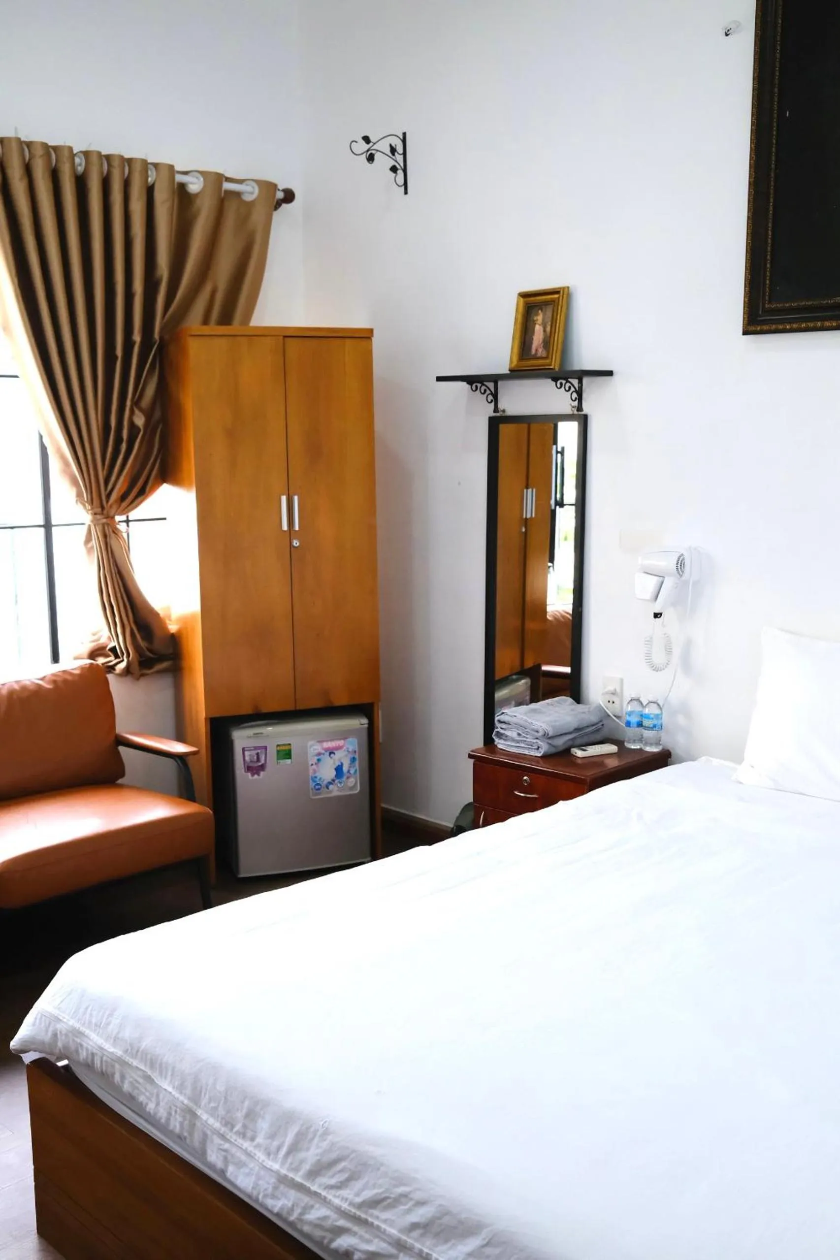 Bed in Con Son Island Hotel