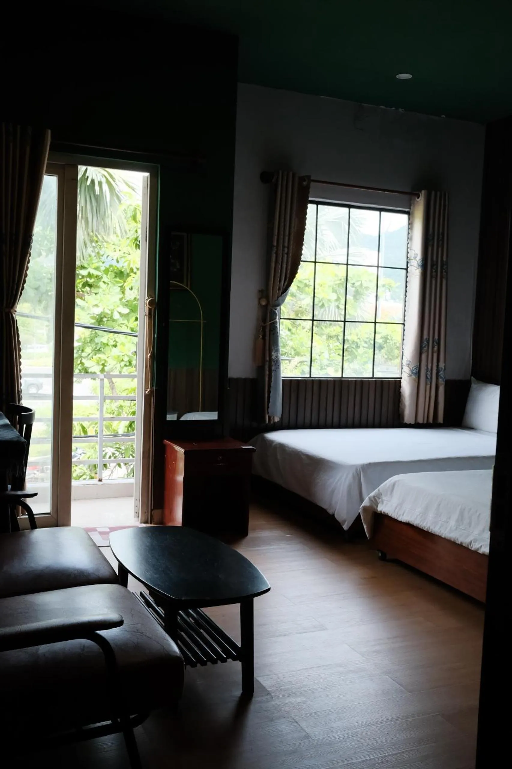 Bed in Con Son Island Hotel