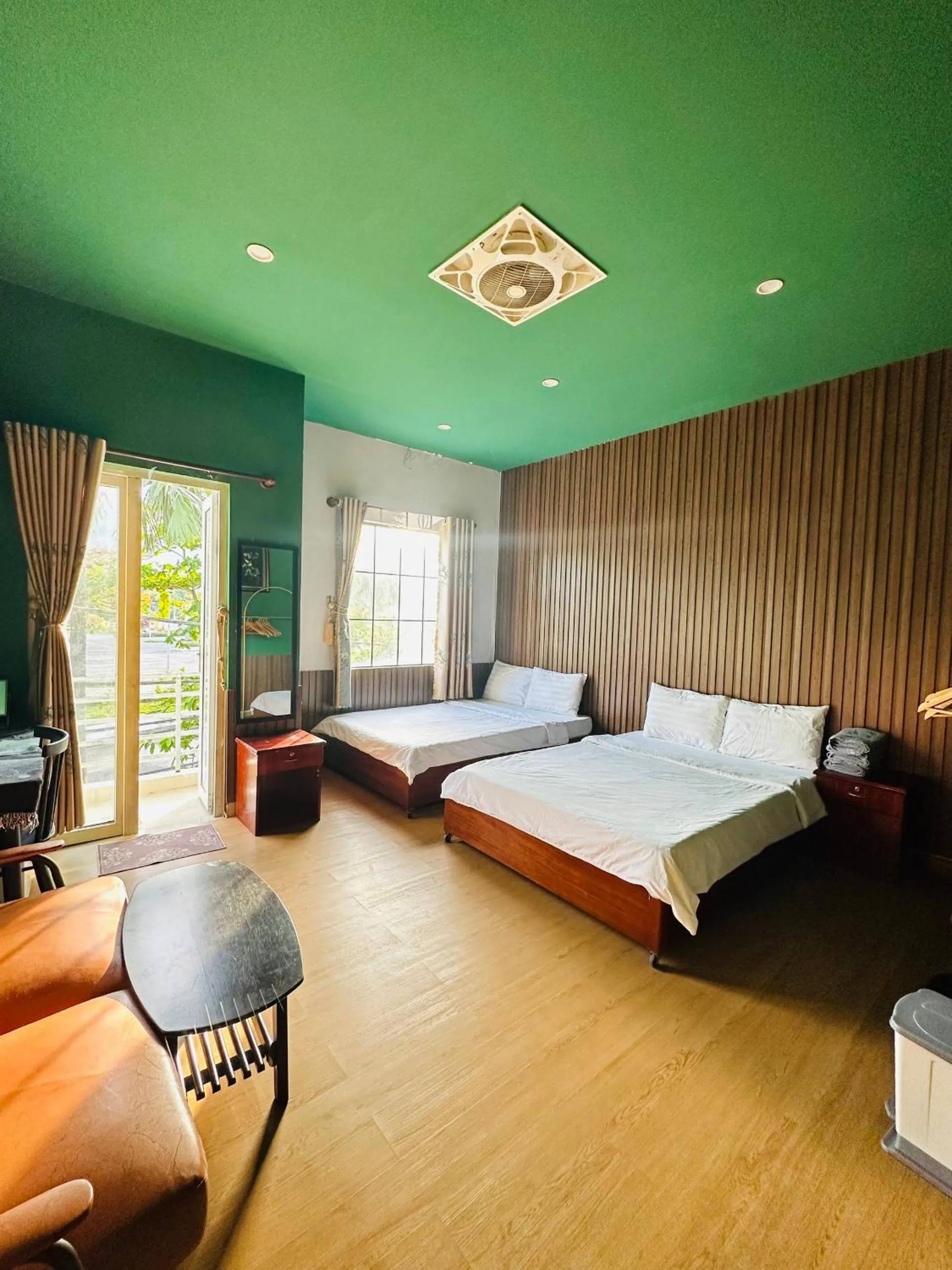 Bed in Con Son Island Hotel