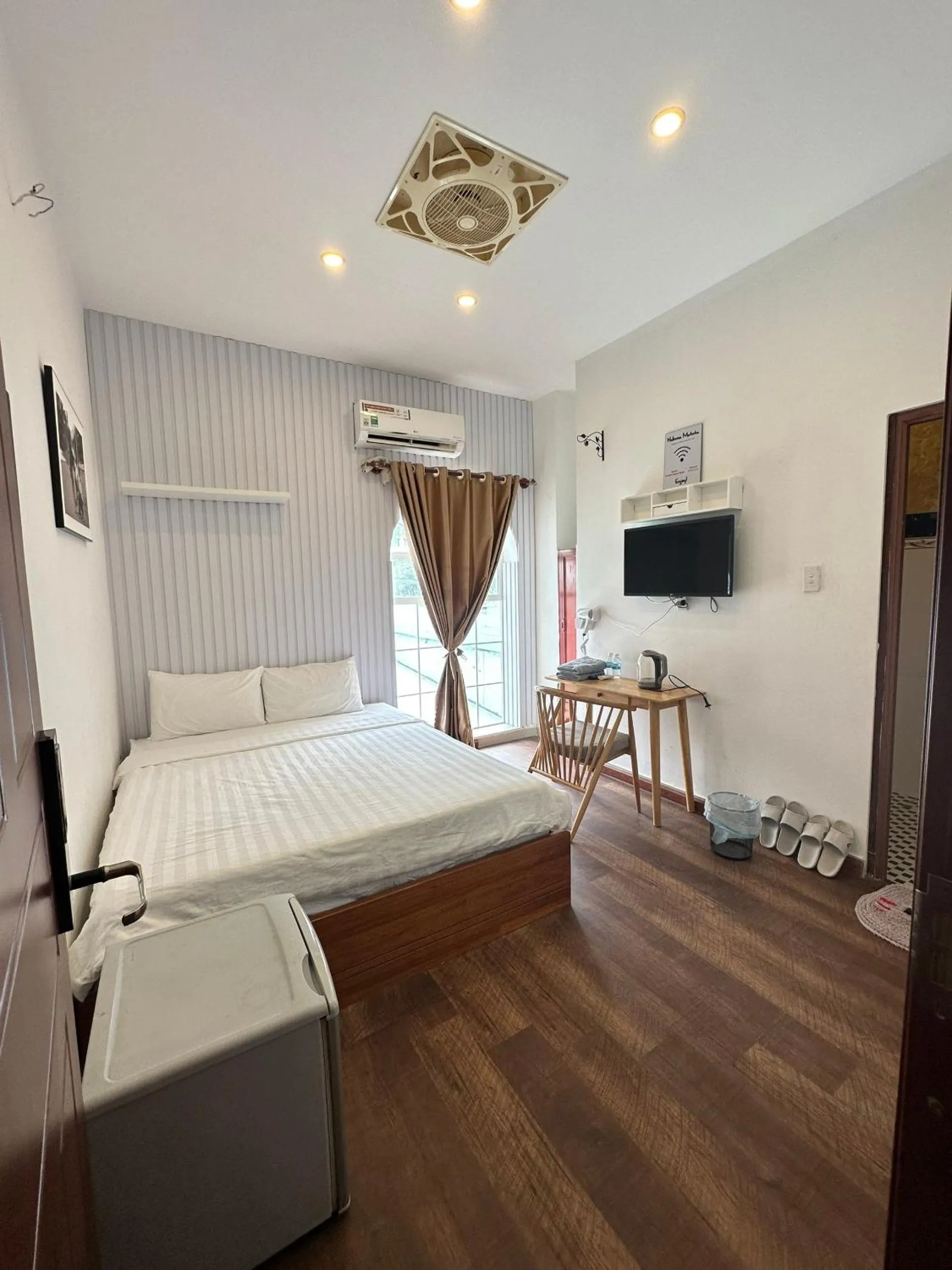 Bed in Con Son Island Hotel