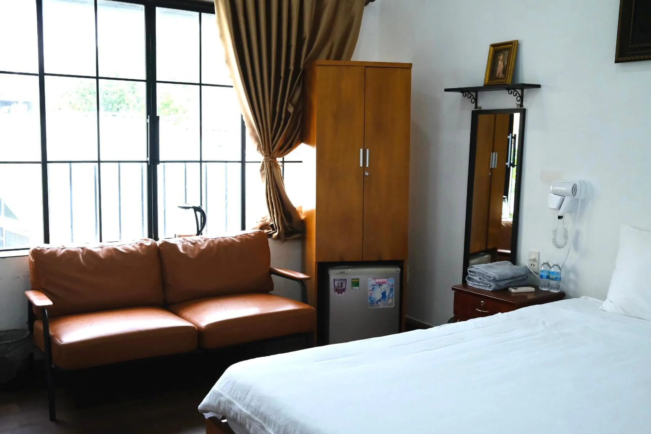 Bed in Con Son Island Hotel