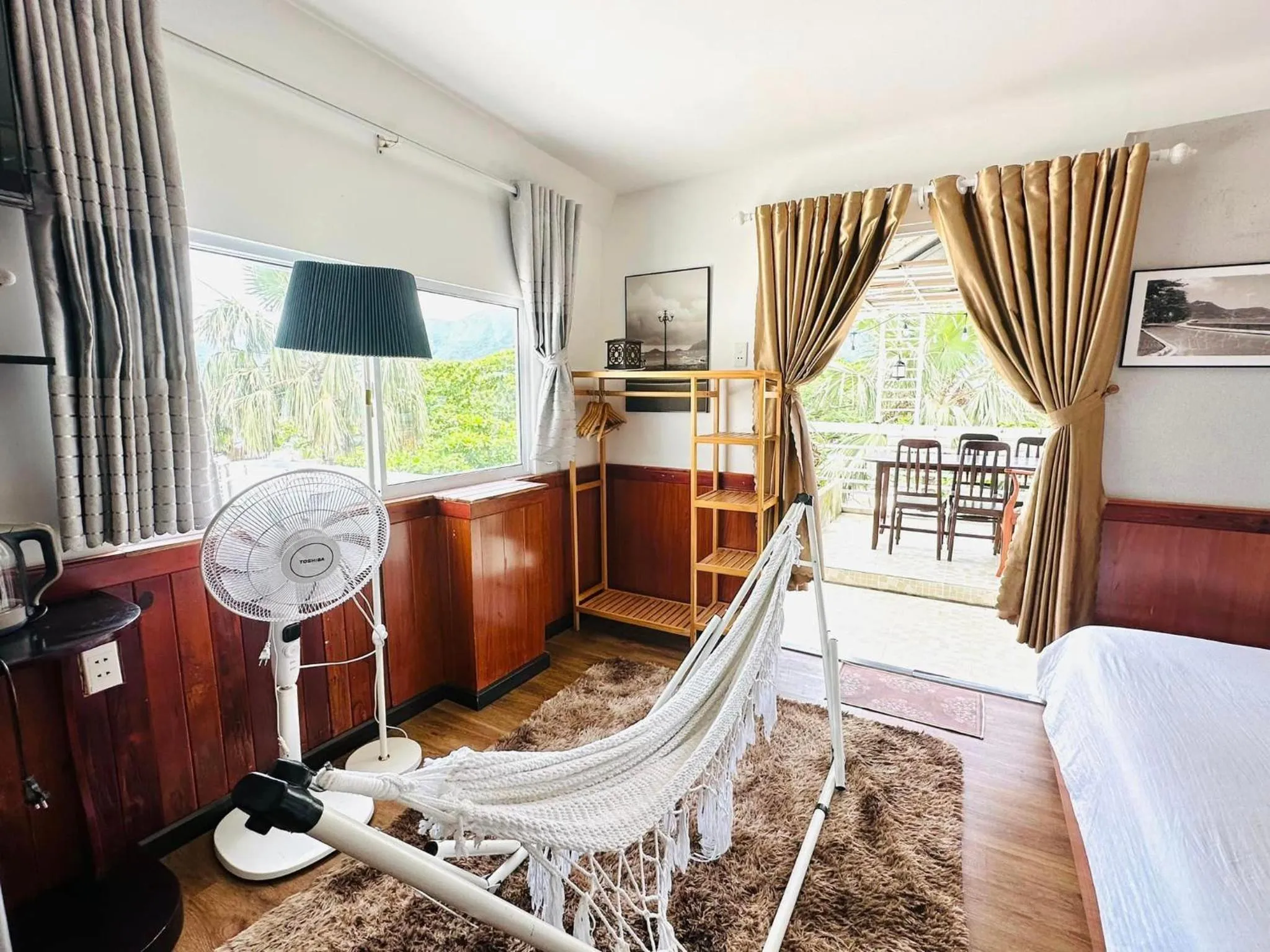 Bed in Con Son Island Hotel