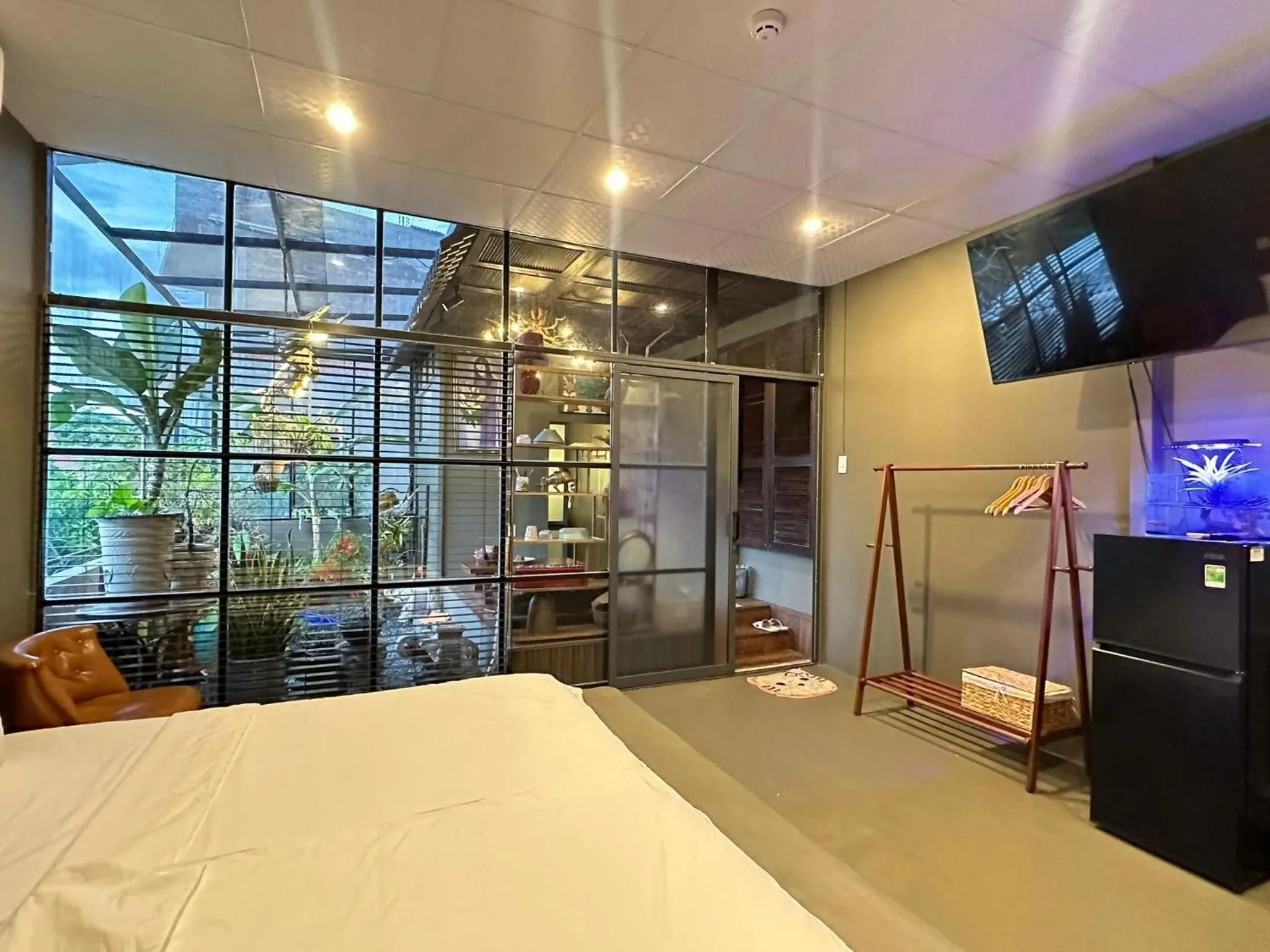 Bed in Con Son Island Hotel