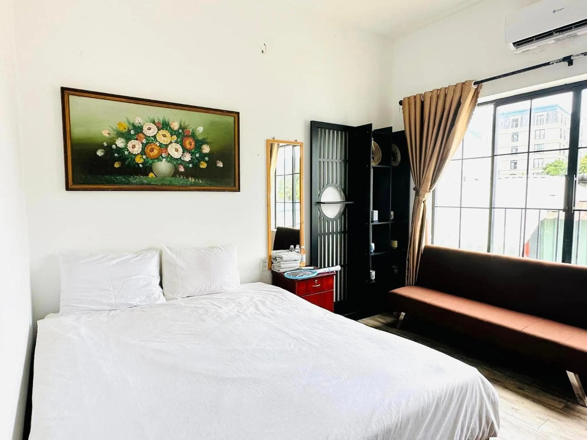 Bed in Con Son Island Hotel