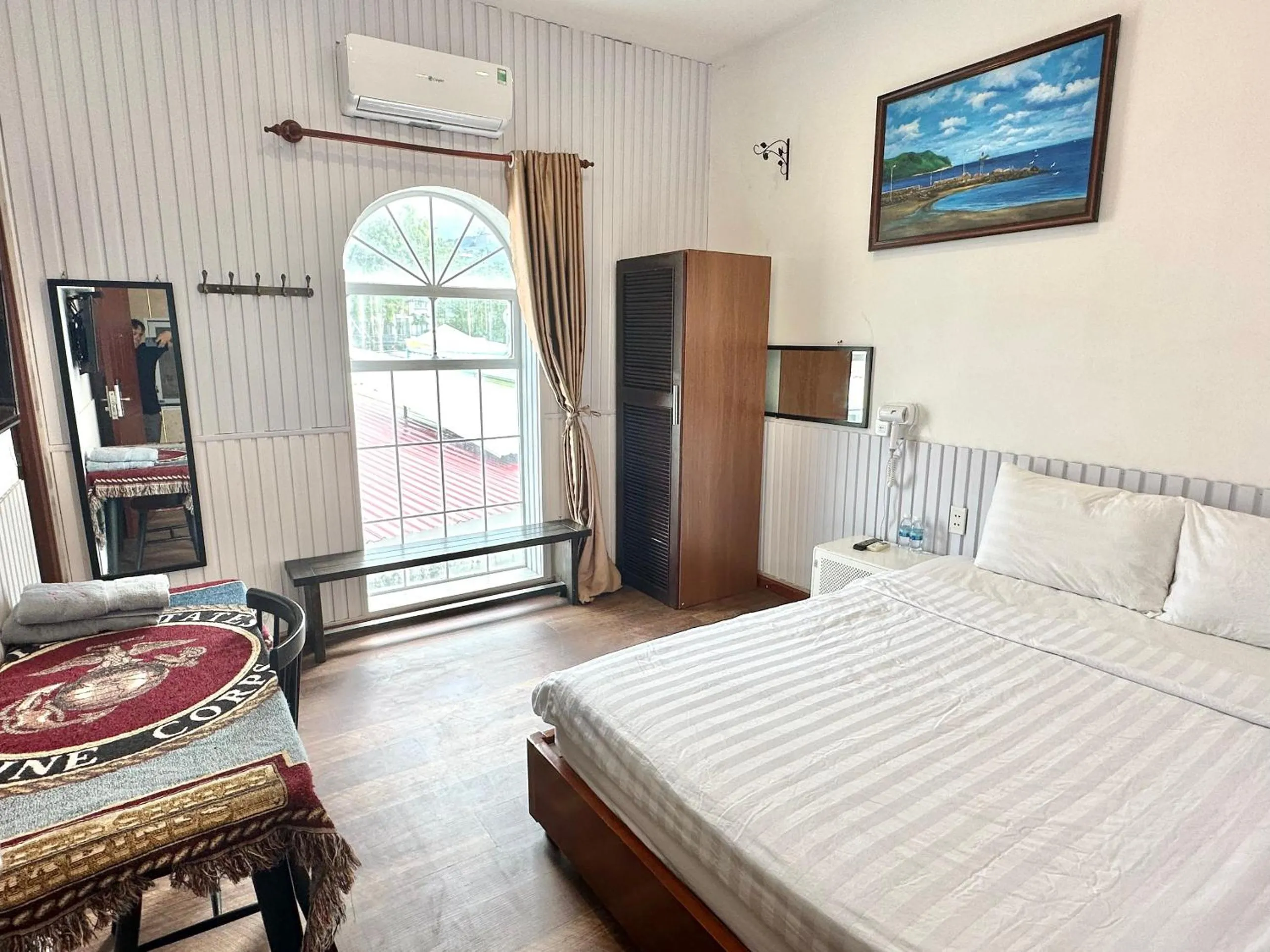 Bed in Con Son Island Hotel