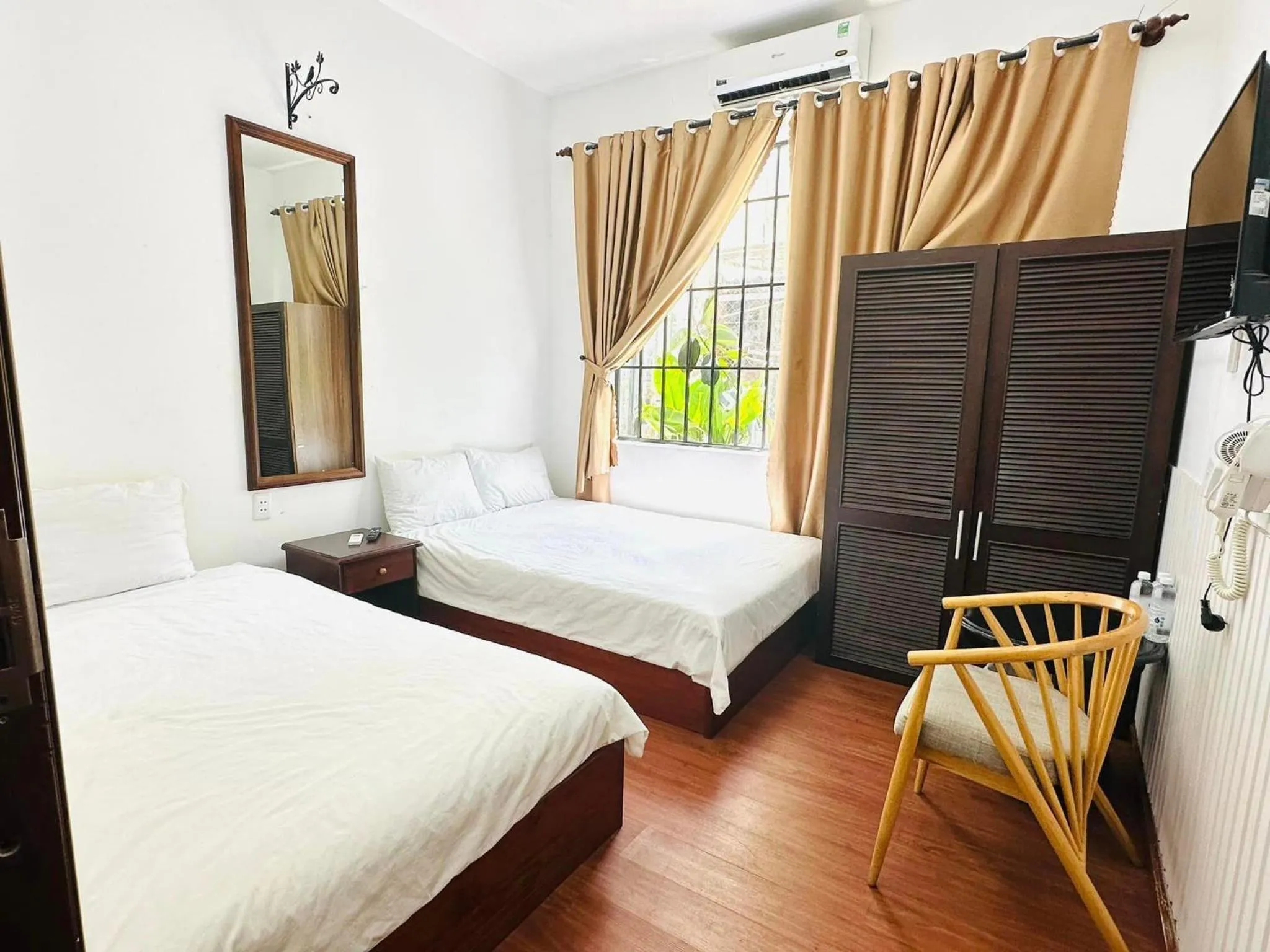 Bed in Con Son Island Hotel