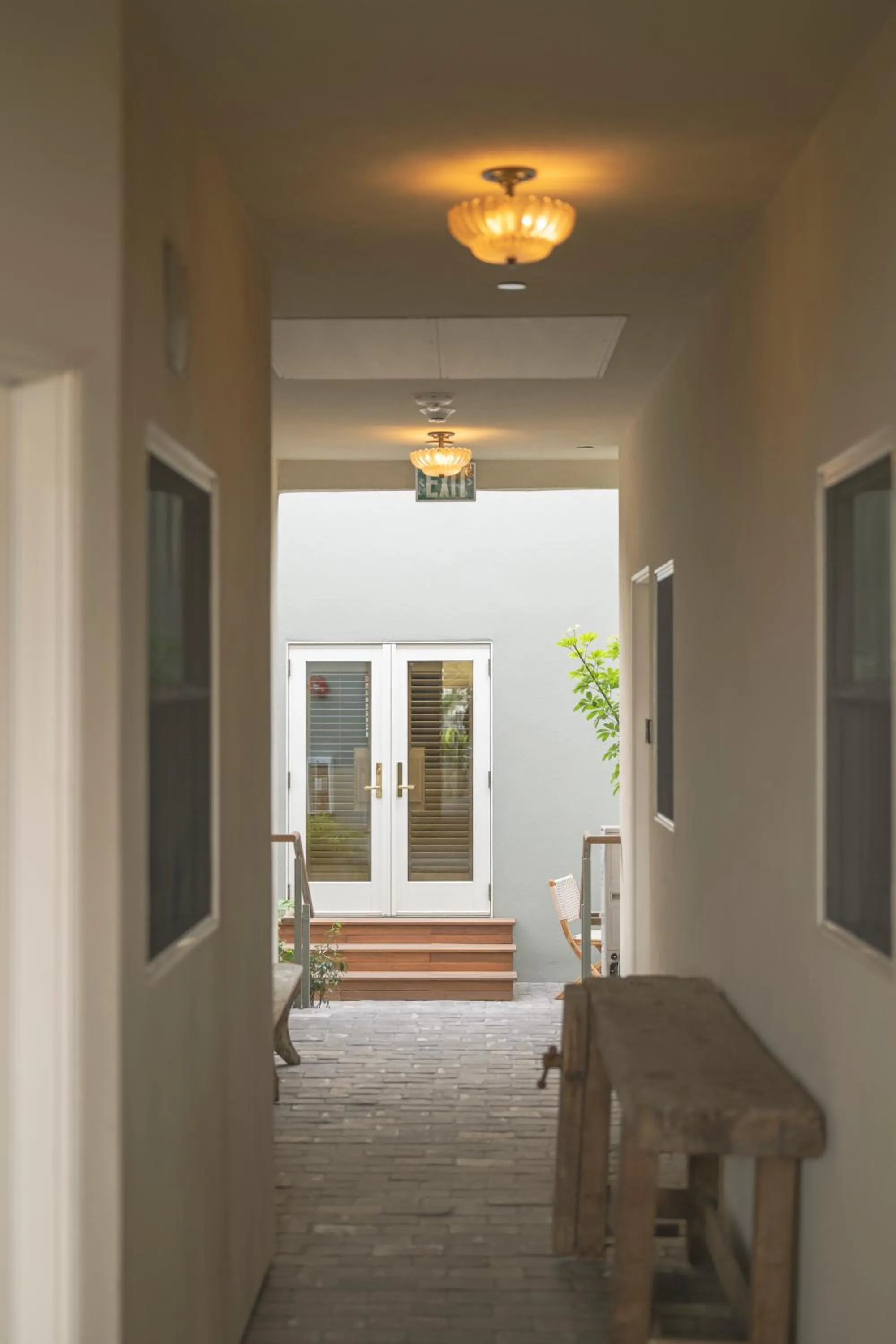 Inner courtyard view in Gjelina Hotel