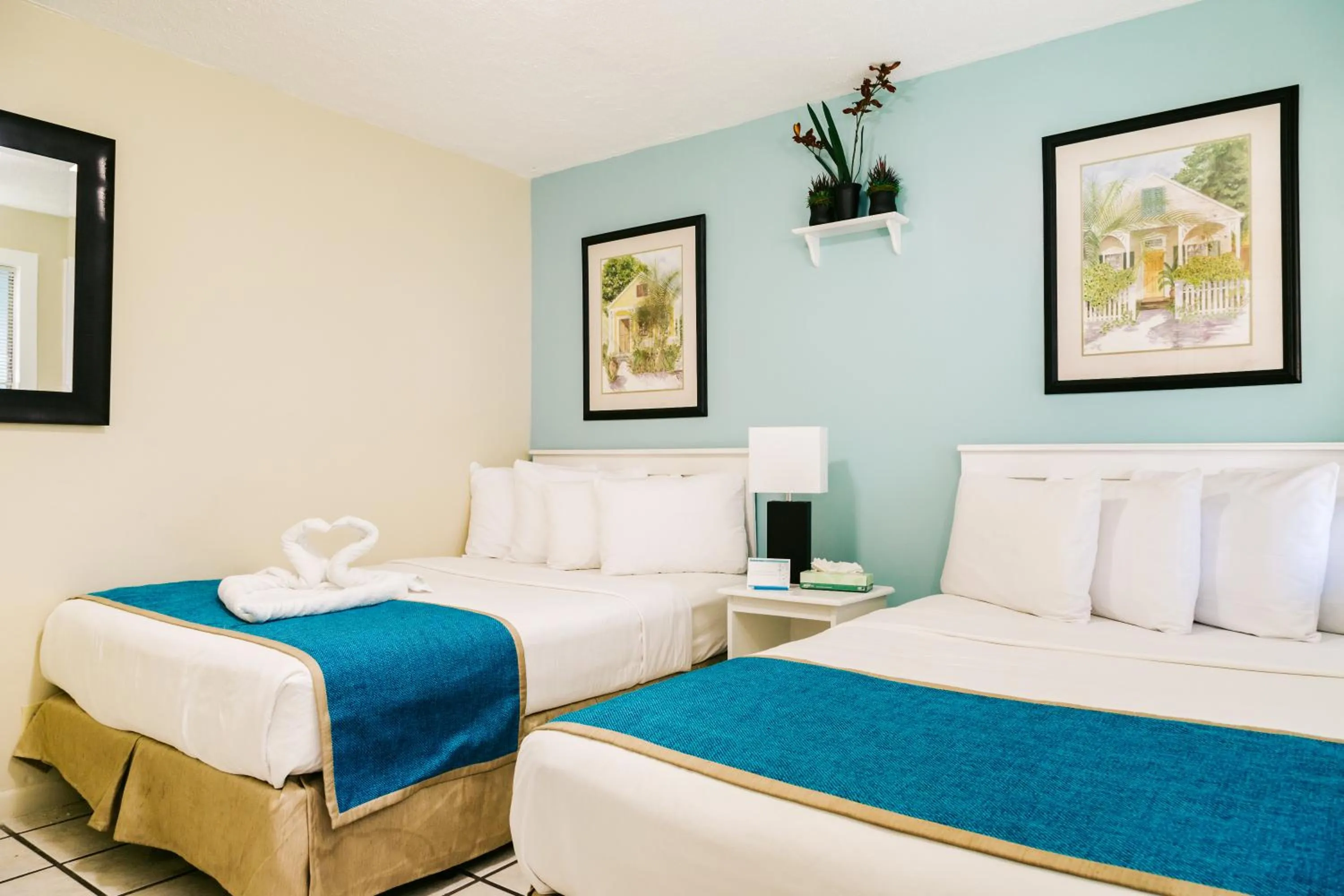 Bed in Seashell Motel