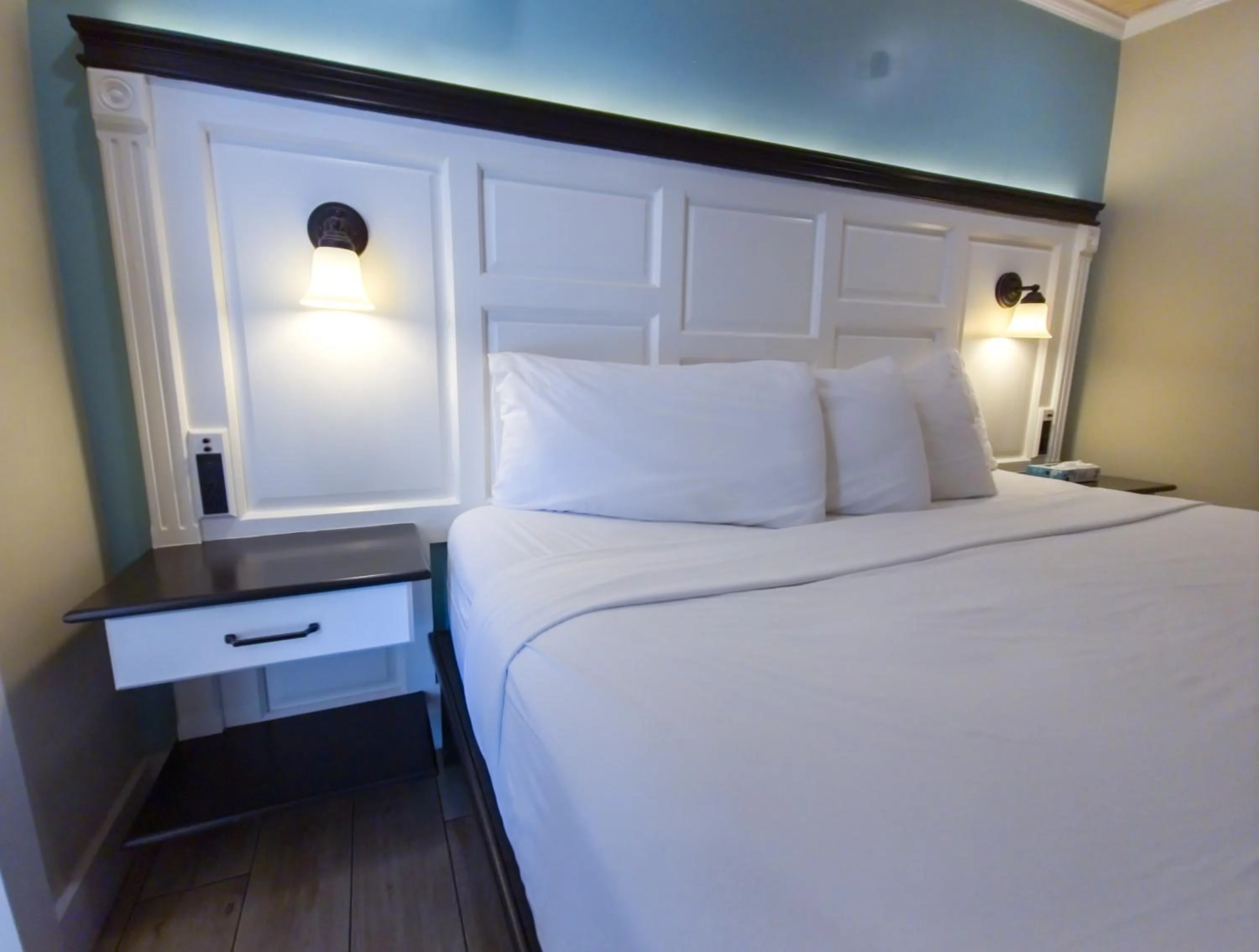 Bed in Seashell Motel