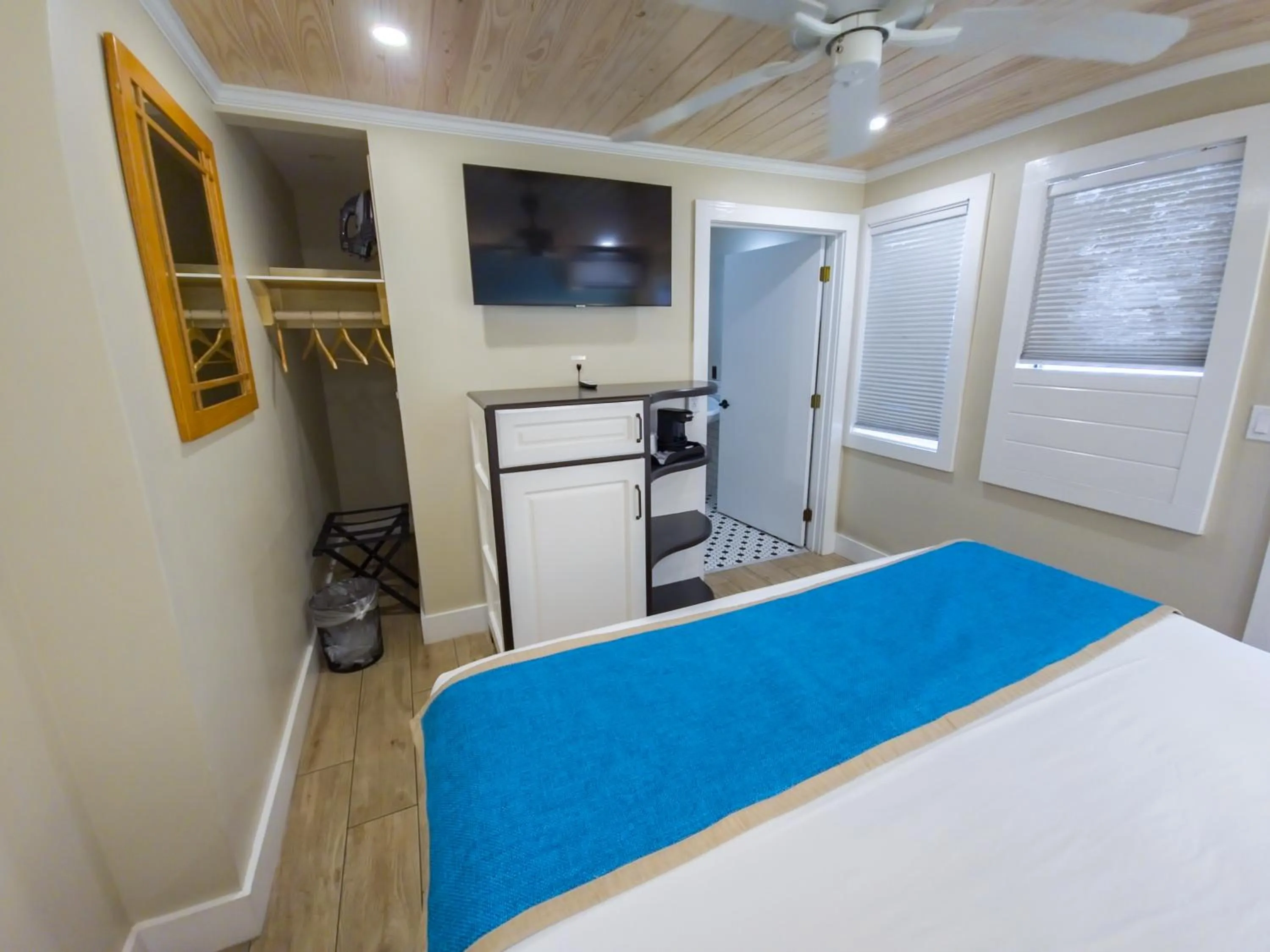 Bed in Seashell Motel