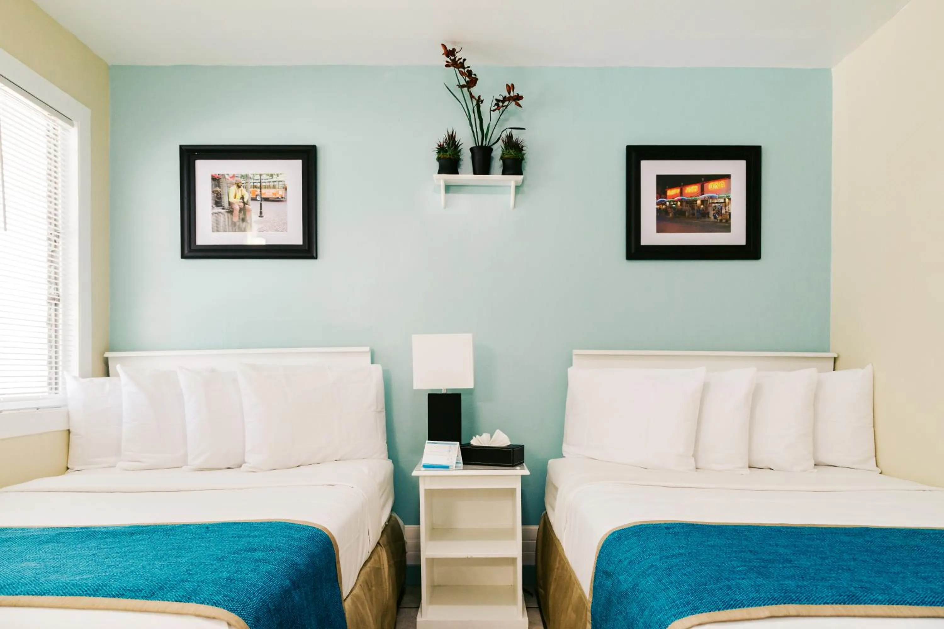 Bed in Seashell Motel