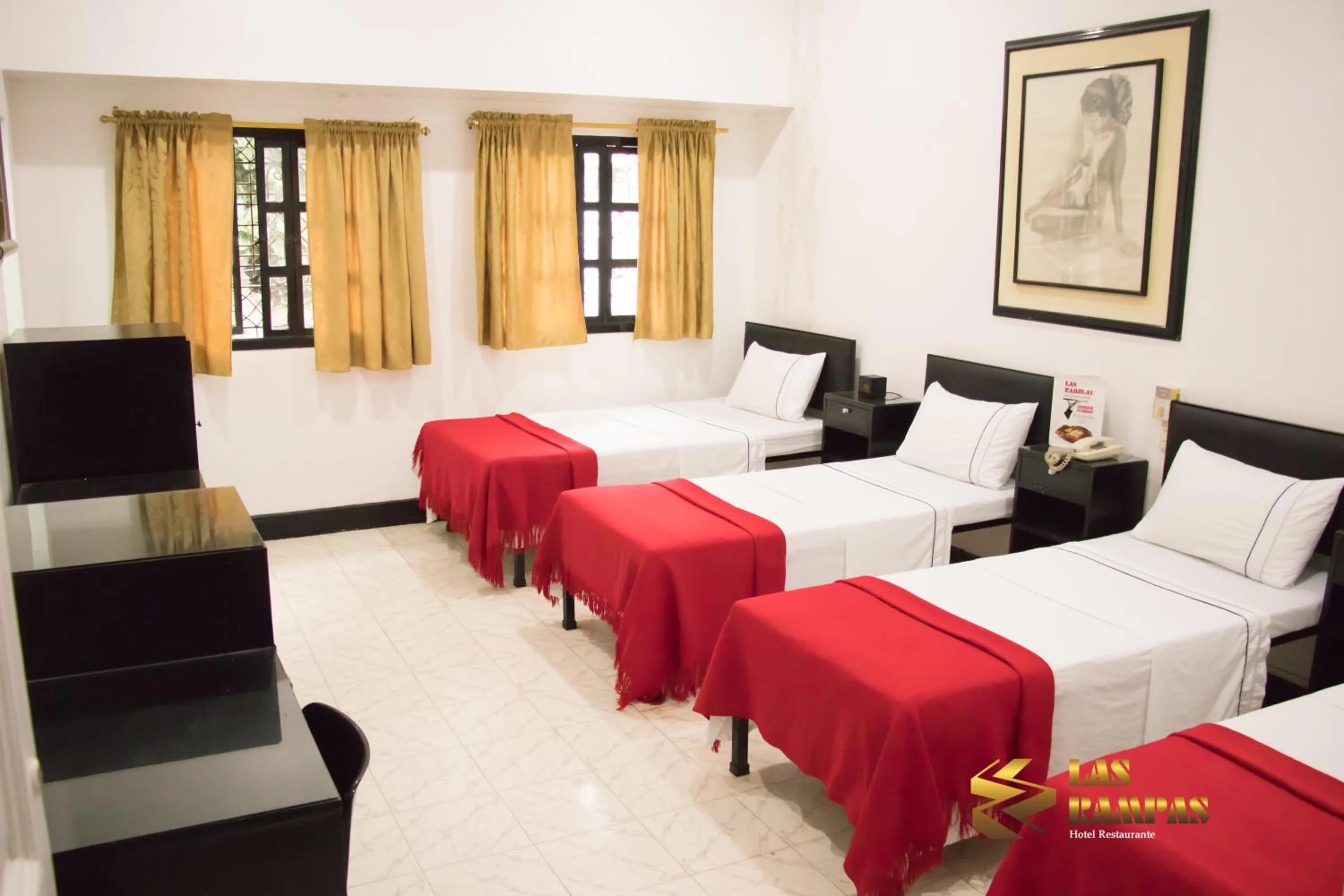 Bed in Hotel Las Rampas