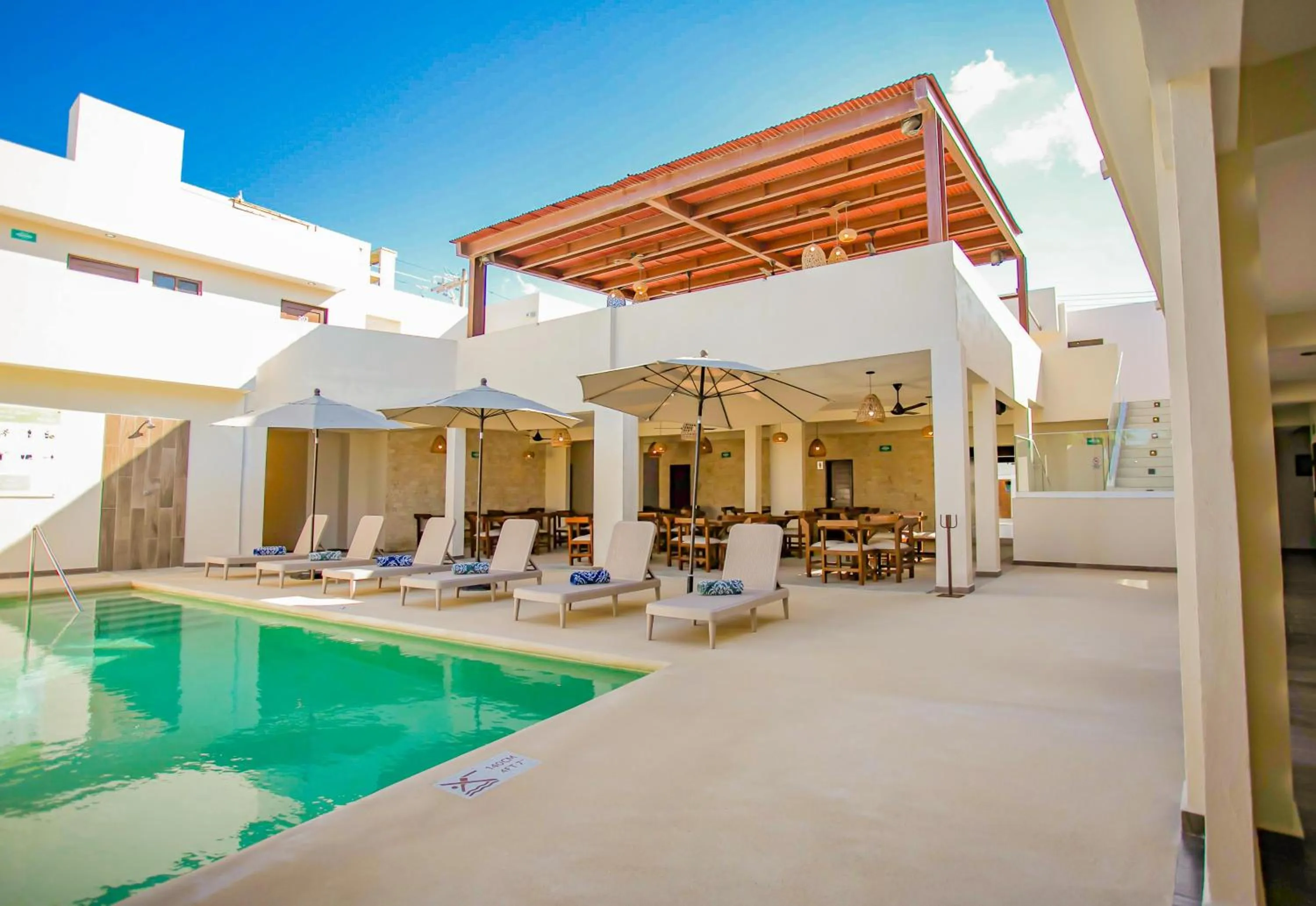Pool view in Nuxká Hotel Boutique