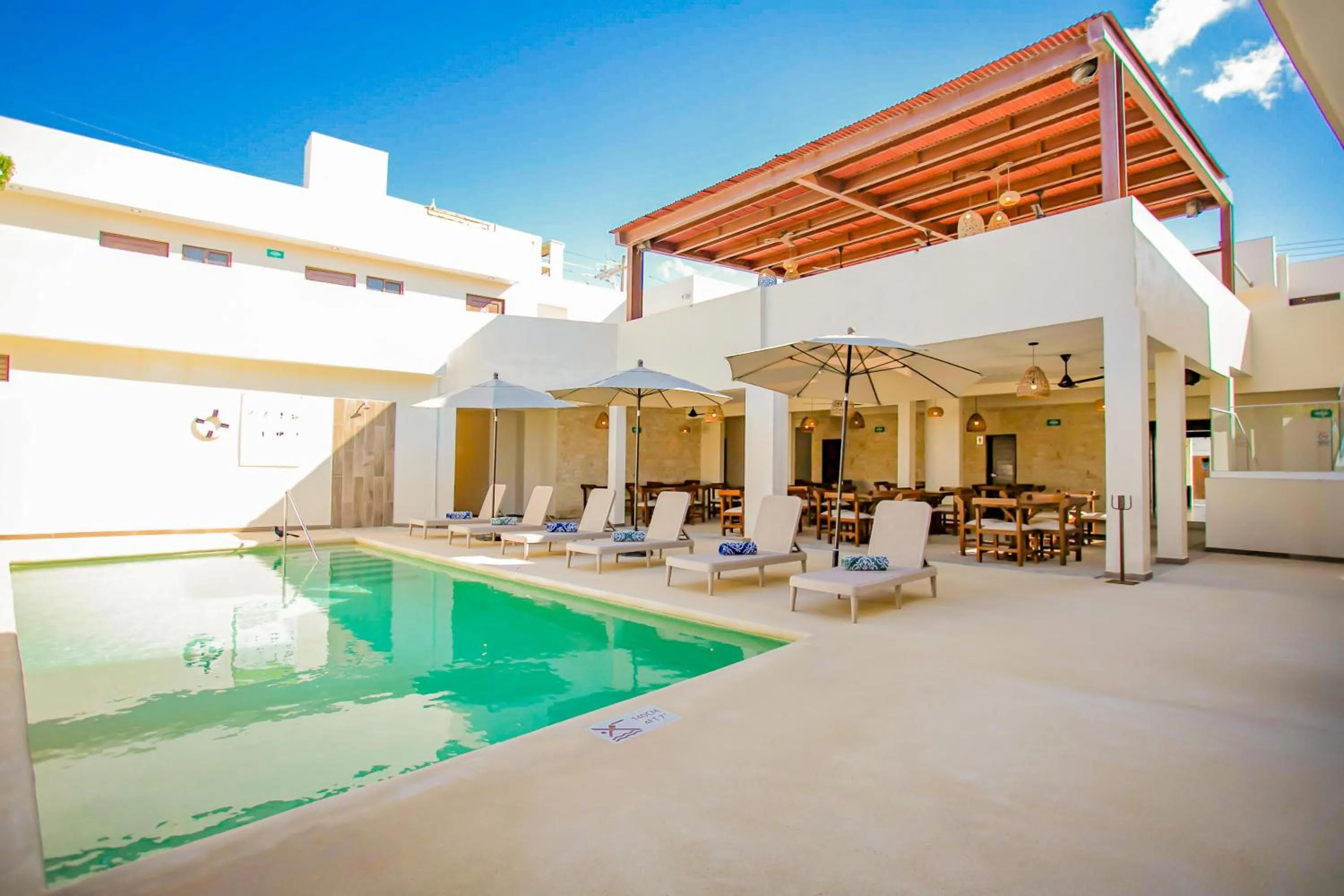 Pool view in Nuxká Hotel Boutique