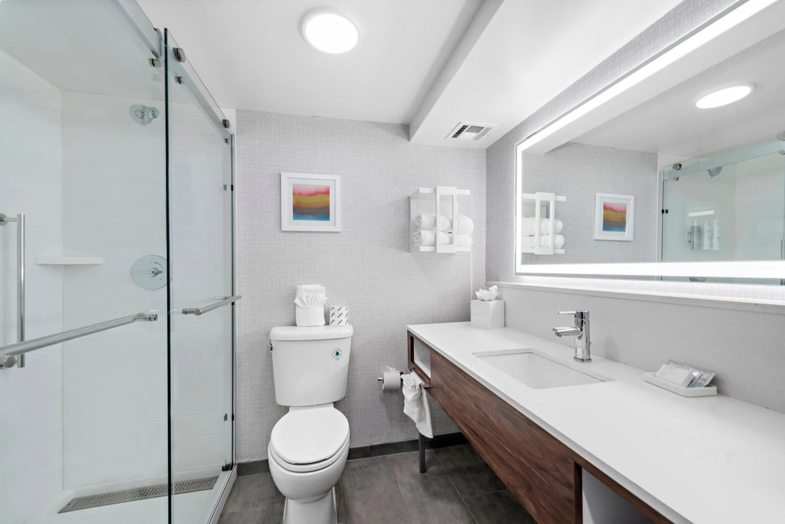 Shower in Hampton Inn Los Angeles Airport