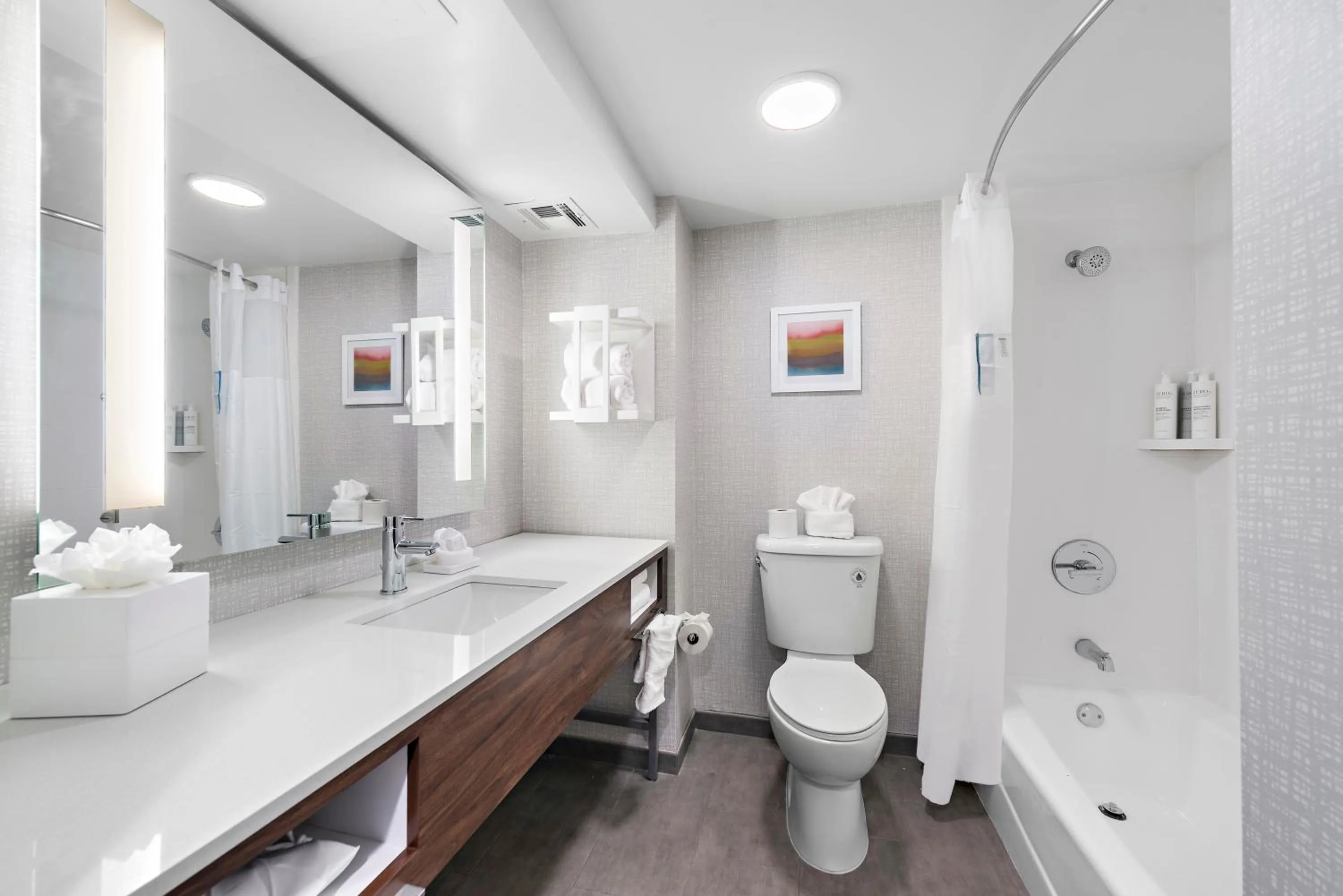 Toilet in Hampton Inn Los Angeles Airport