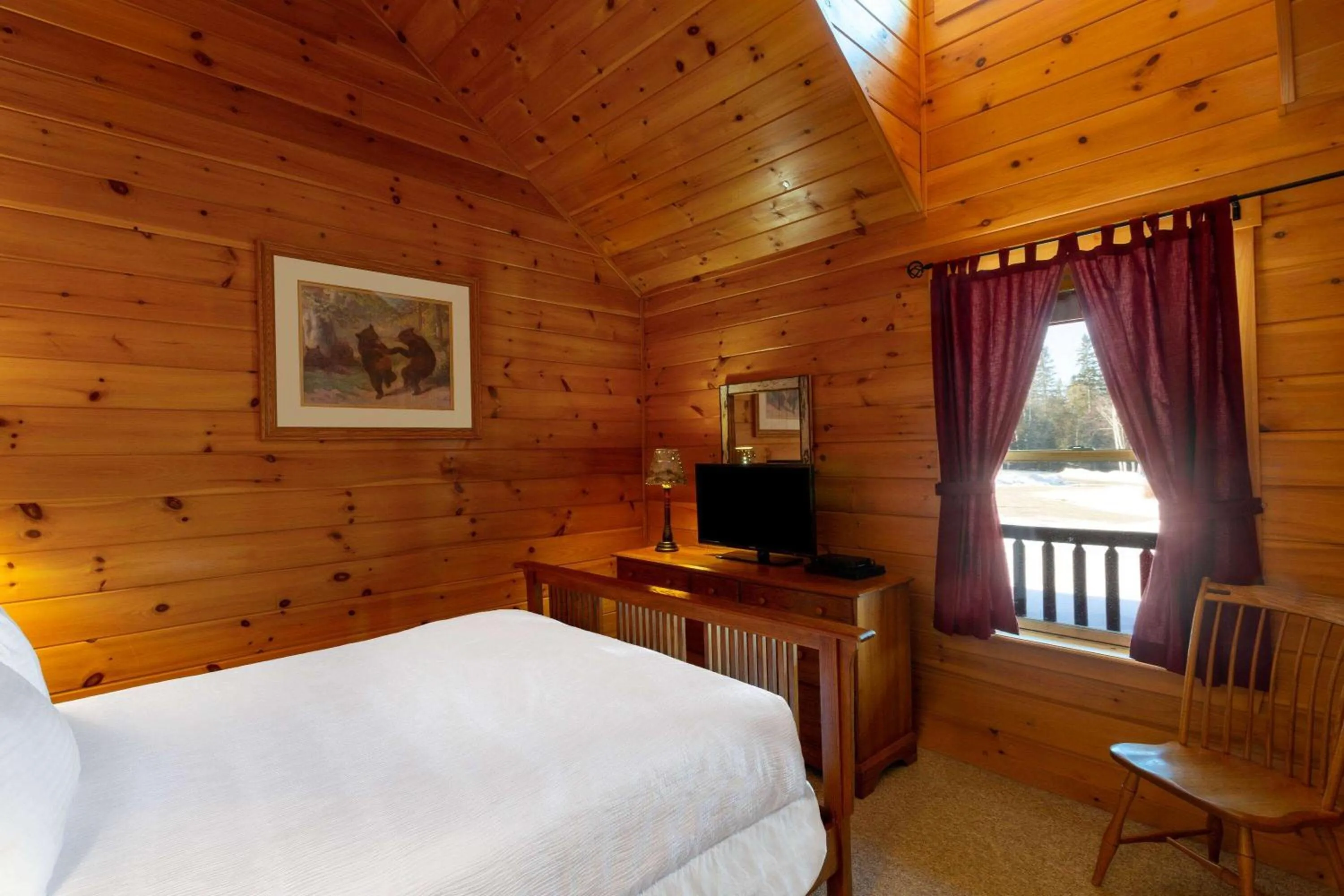 Bed in Rangeley Lake Resort a Ramada by Wyndham