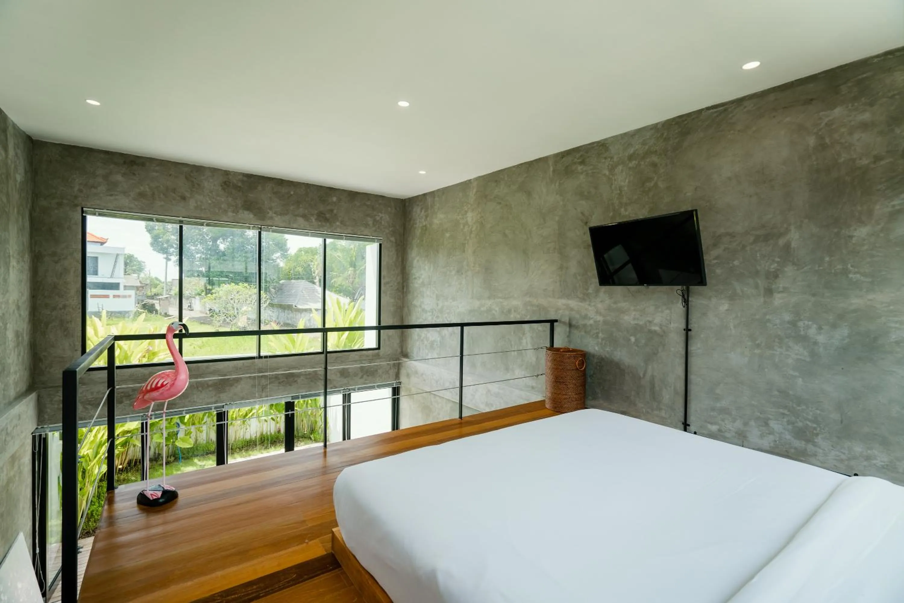 Bedroom, Bed in Canggu 2Plex Apartment