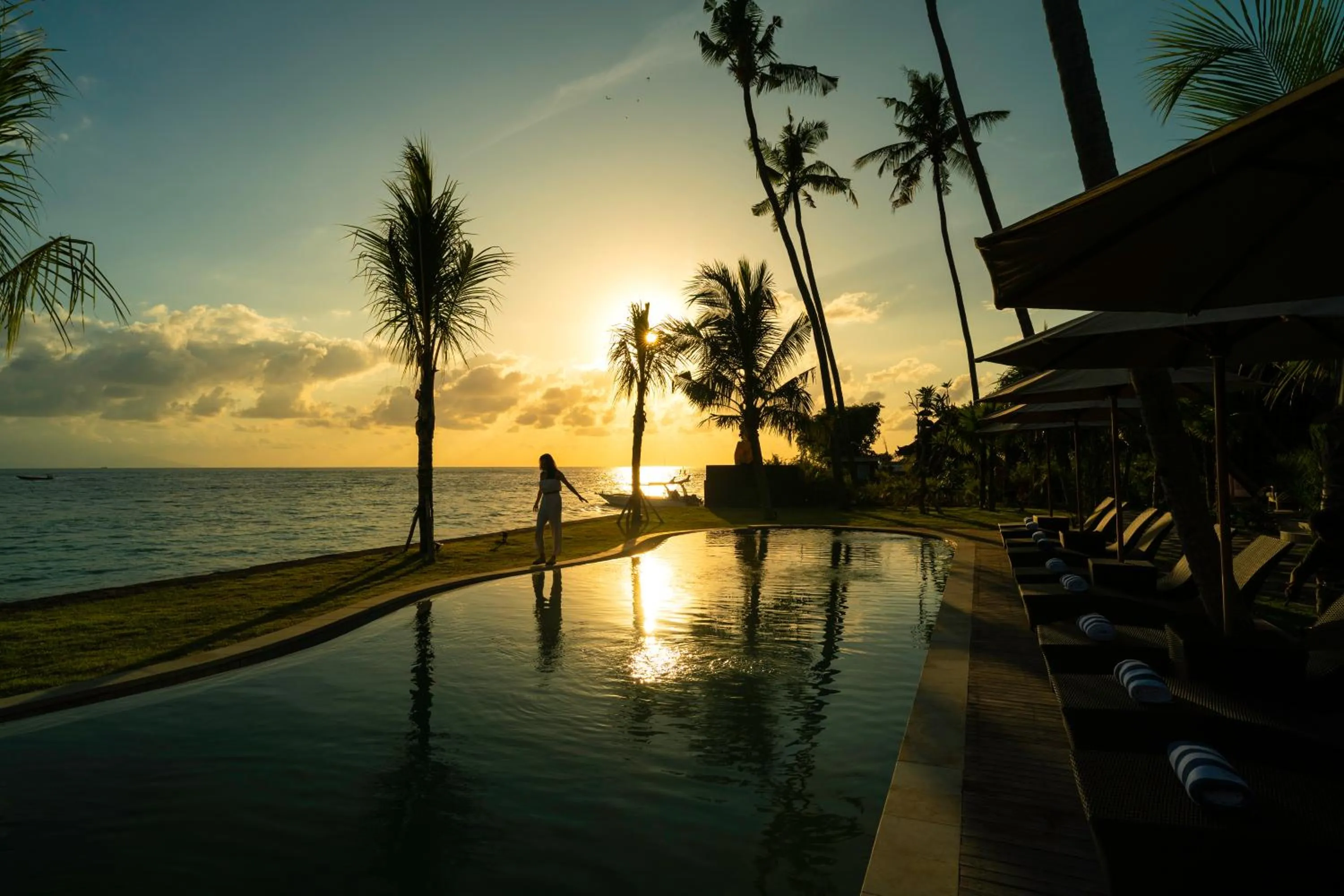 Swimming pool in The Sankara Beach Resort - Nusa Penida