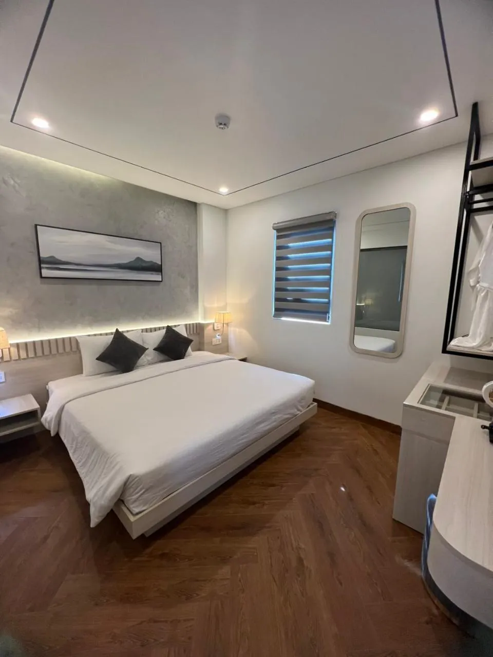 Bed in Y'S Sea House Hotel