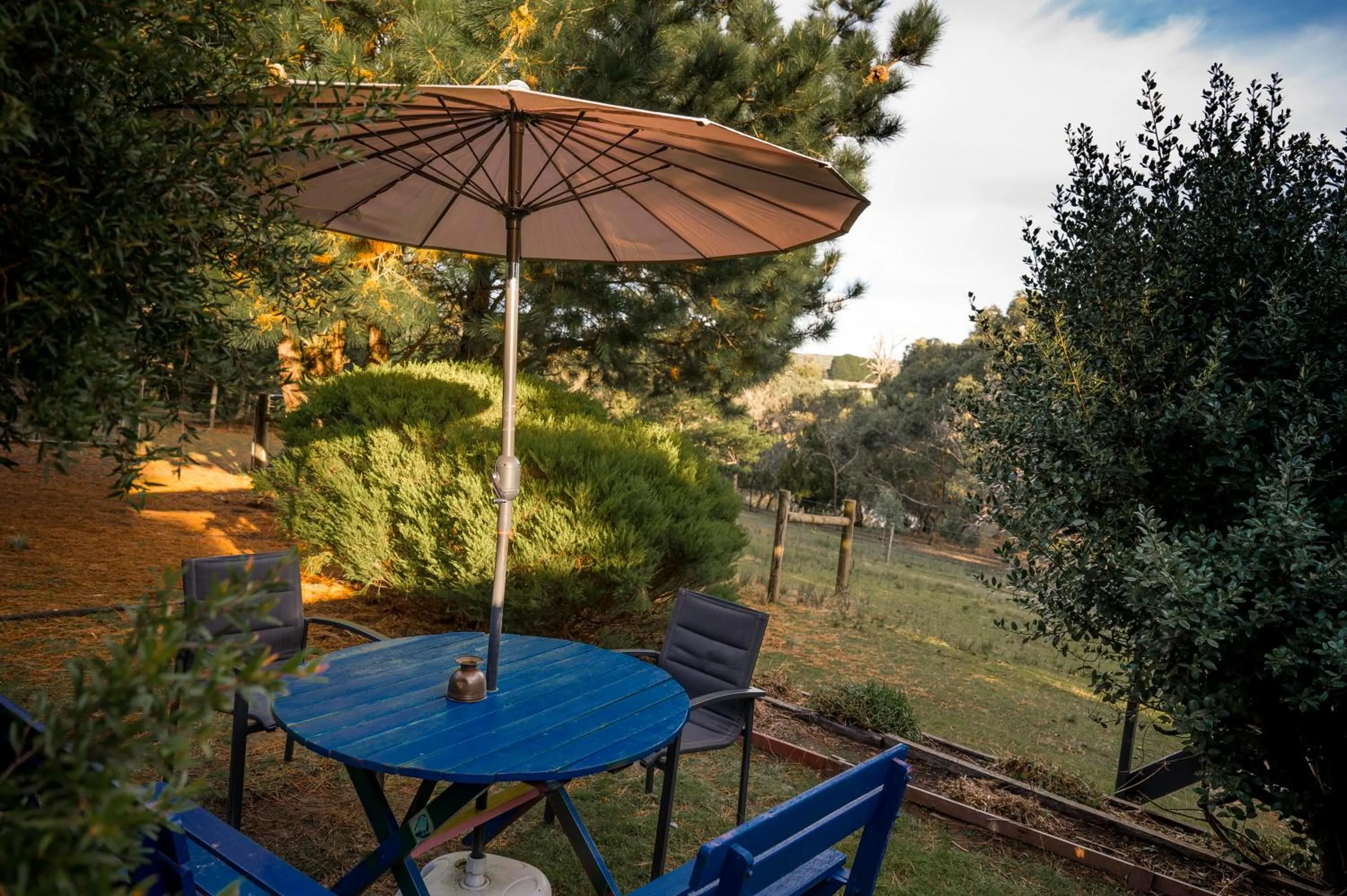 Garden view in Bells Estate Great Ocean Road Cottages