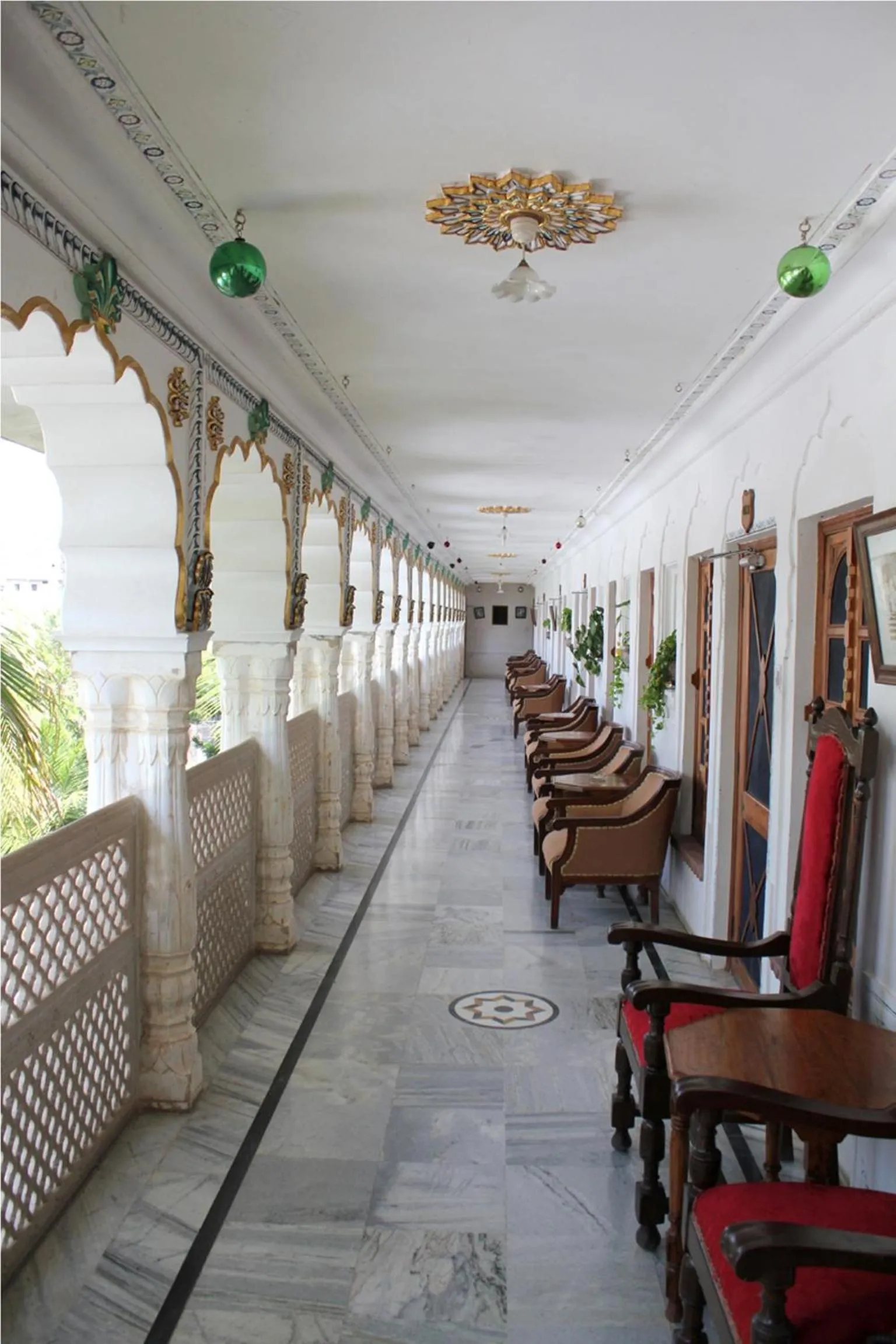 Bird's eye view in Hotel Pushkar Palace