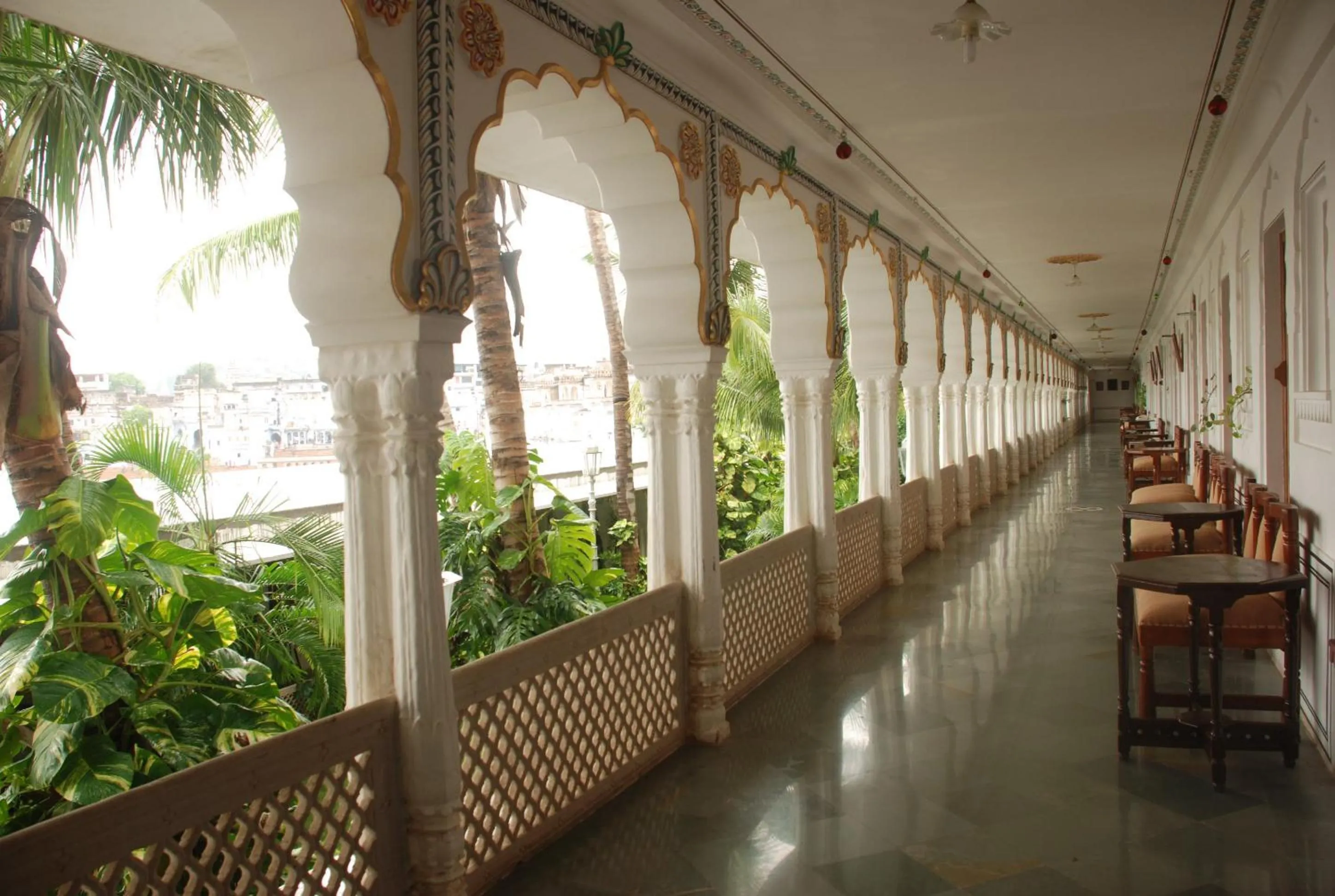Bird's eye view in Hotel Pushkar Palace