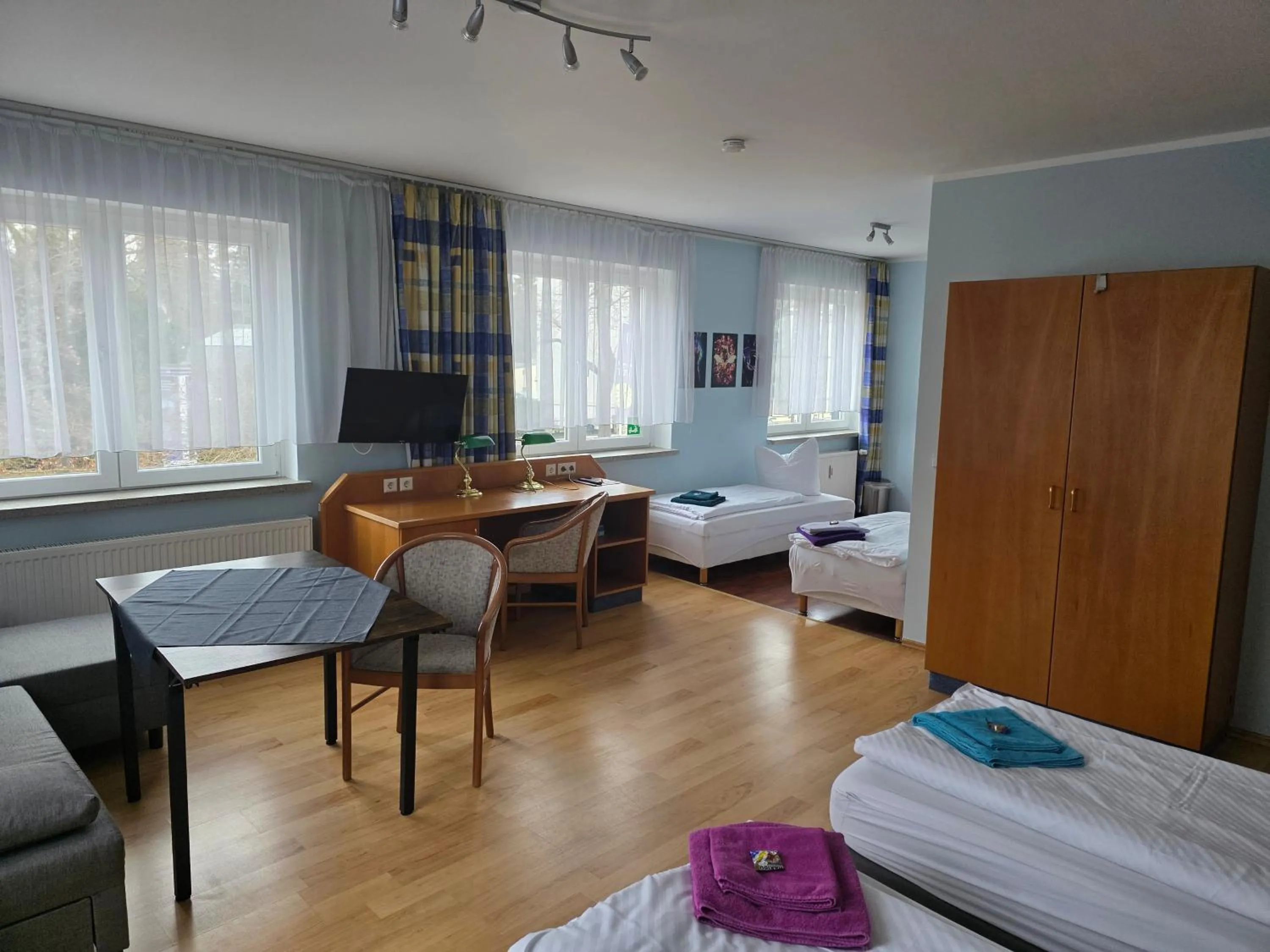 Bed in Pension am Filmpark