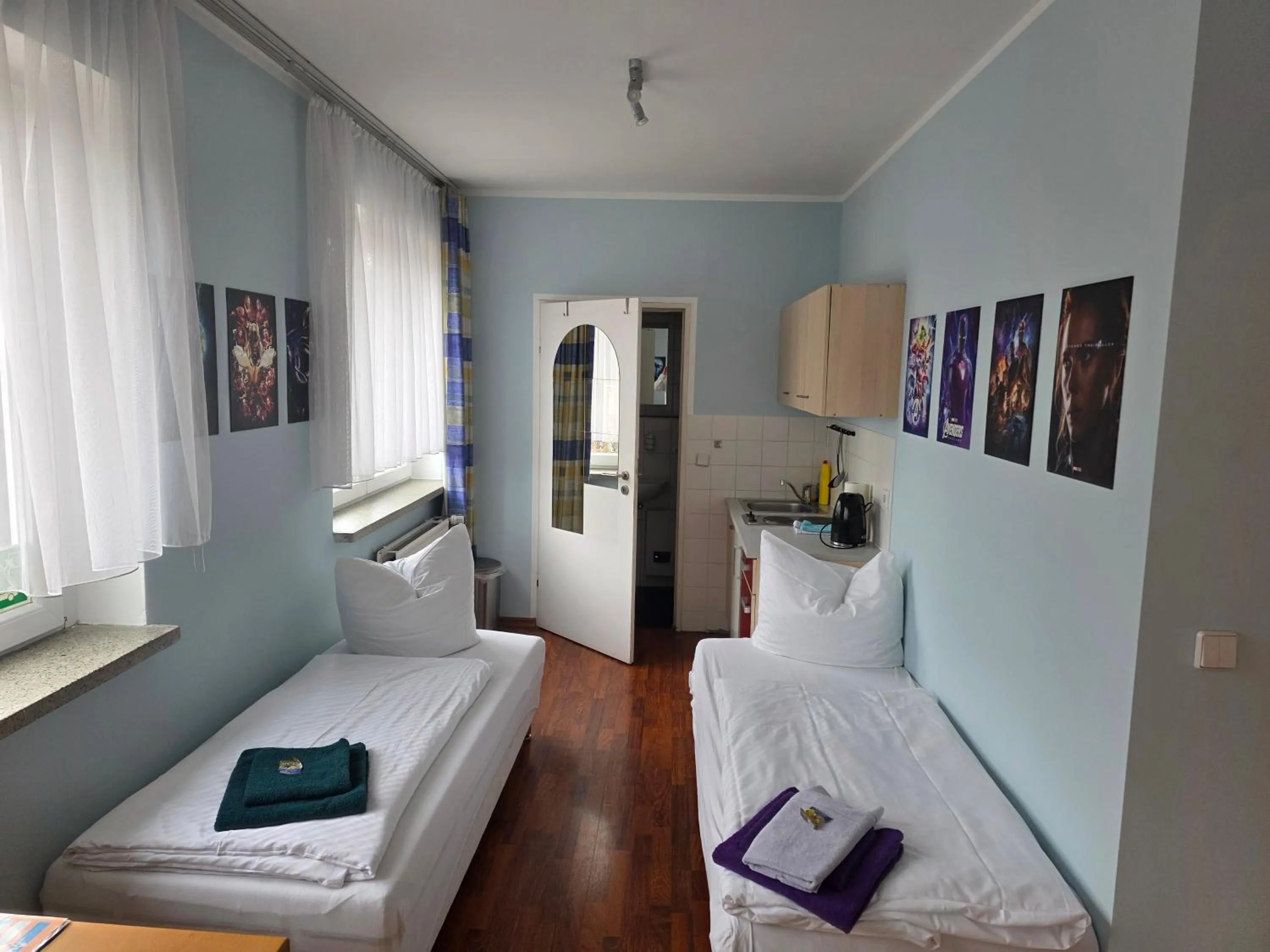 Bed in Pension am Filmpark