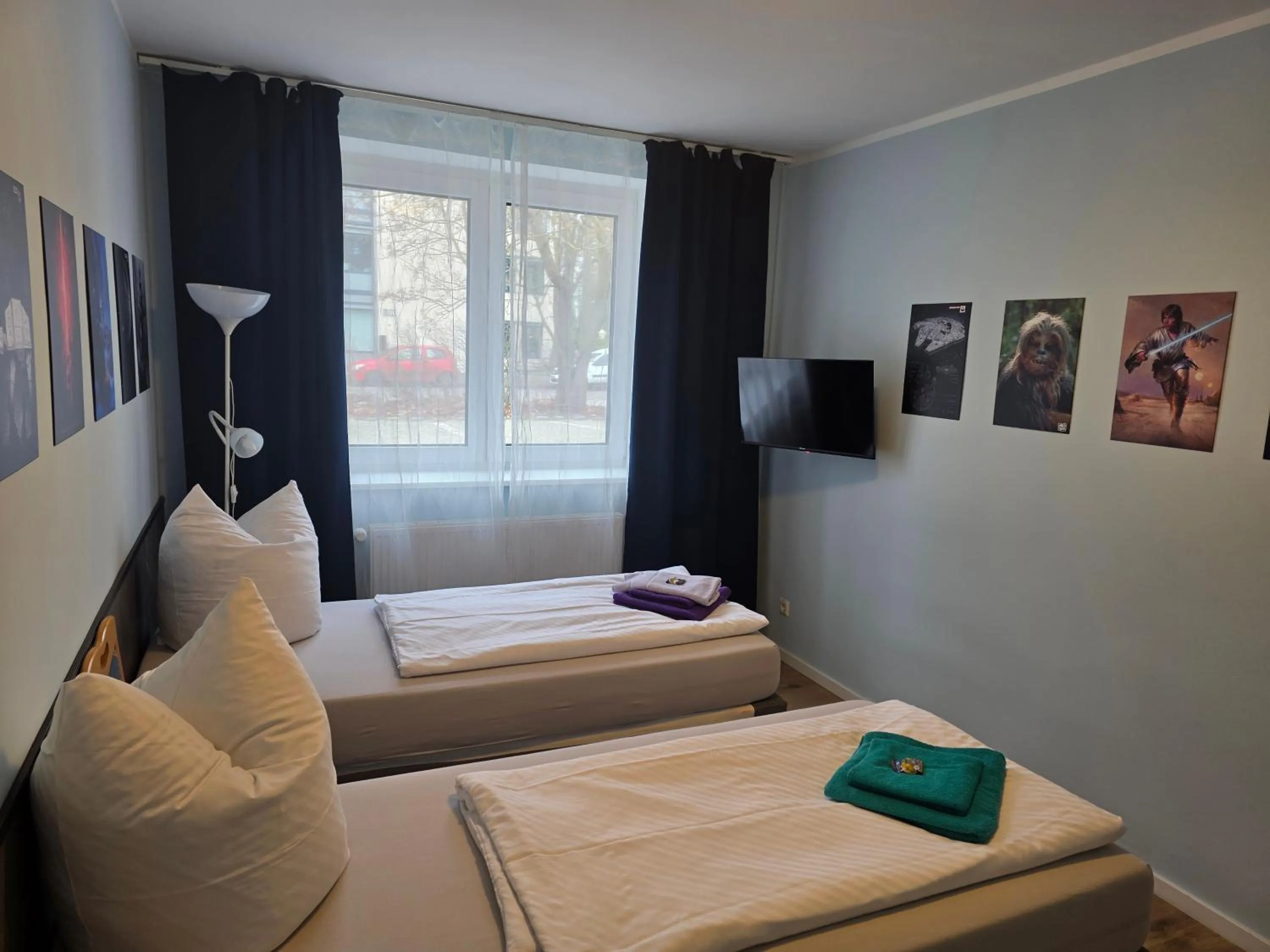 Bed in Pension am Filmpark