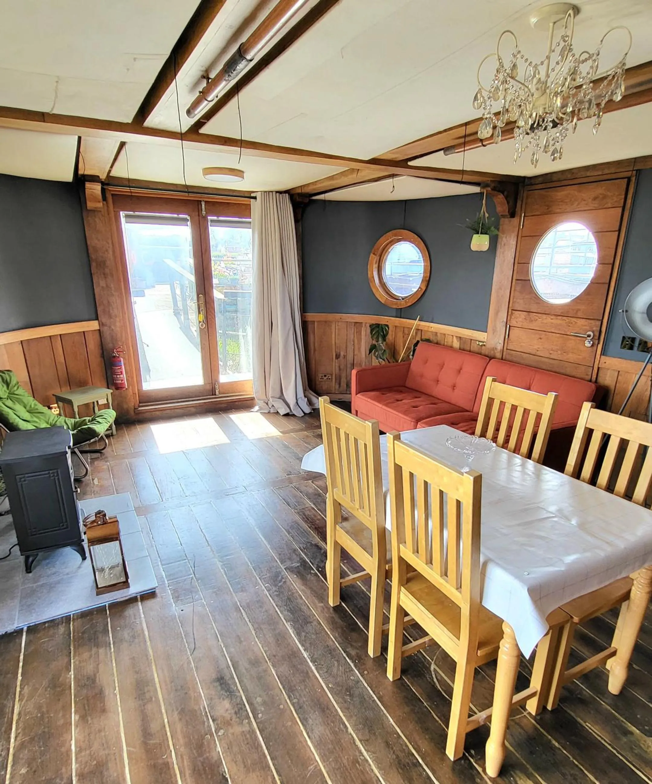 Dining area in Inner Dowsing Lightship