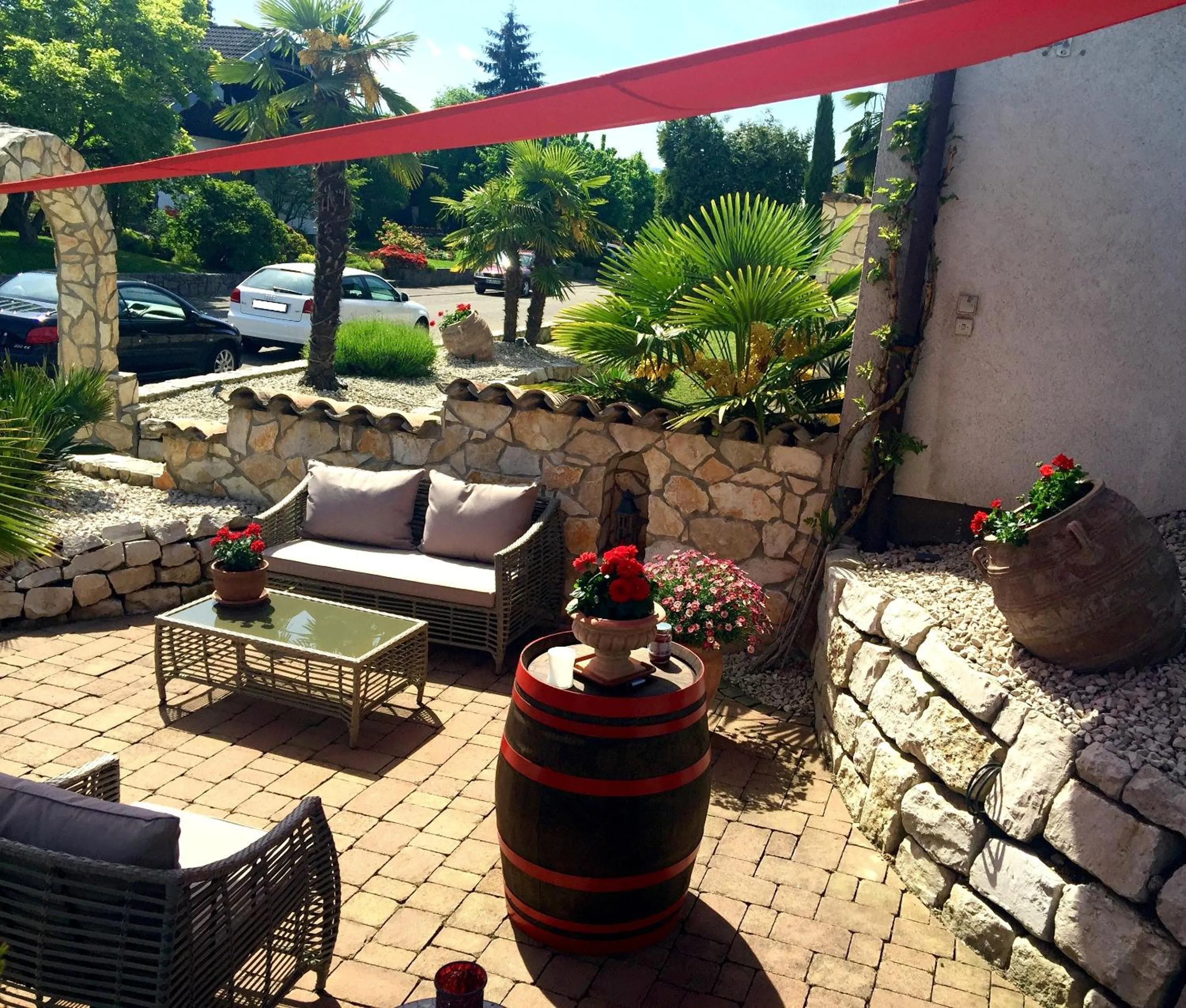 Garden in Apartmenthaus Casa Palma