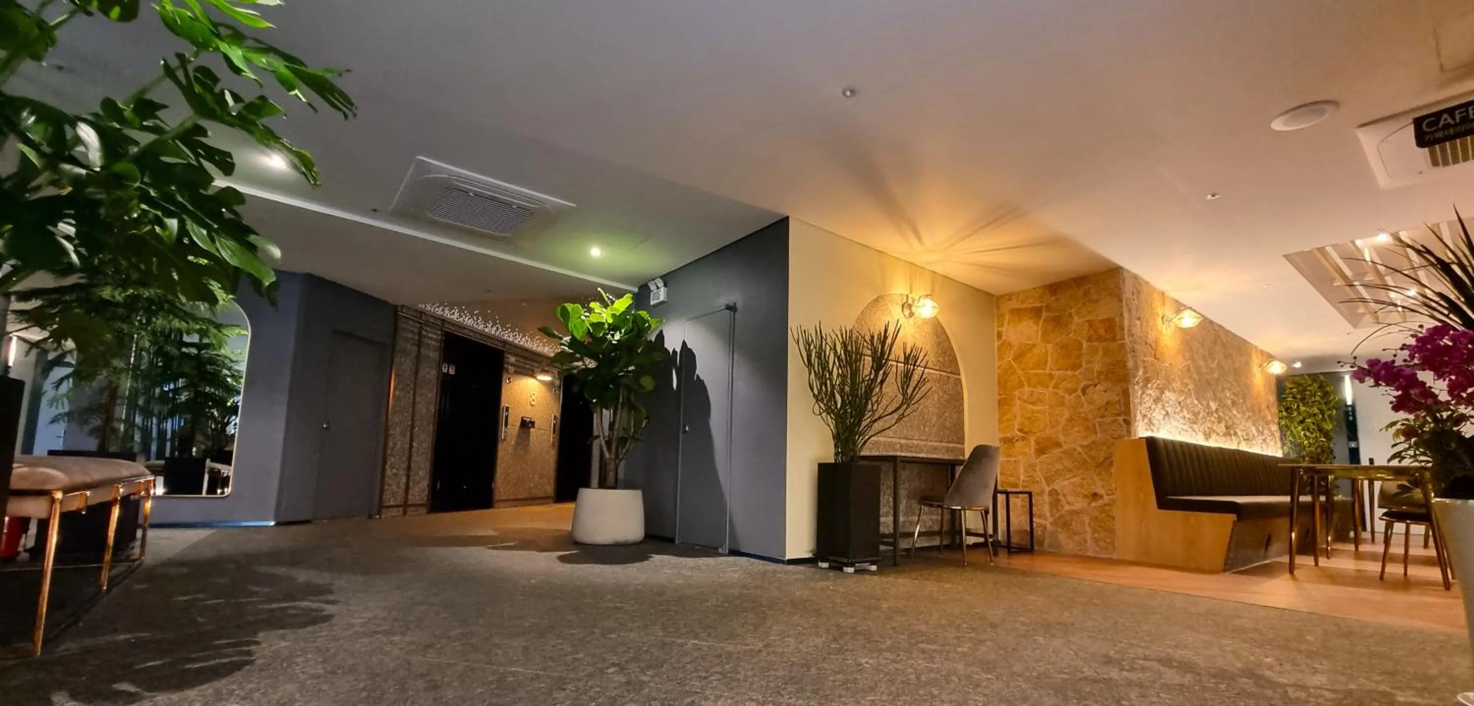 Seating area in Hotel GITE