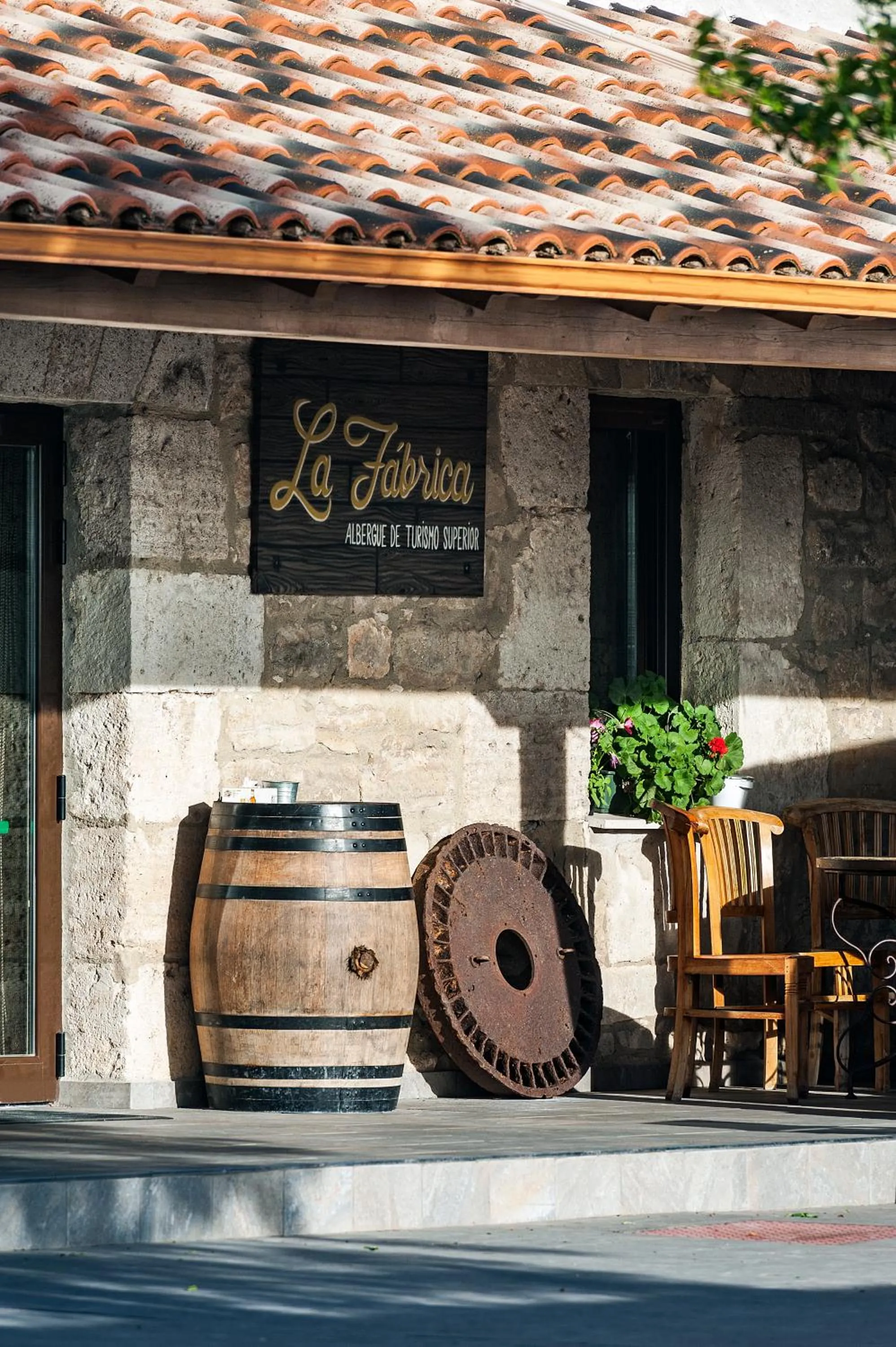 Patio in Albergue turístico "La Fábrica"
