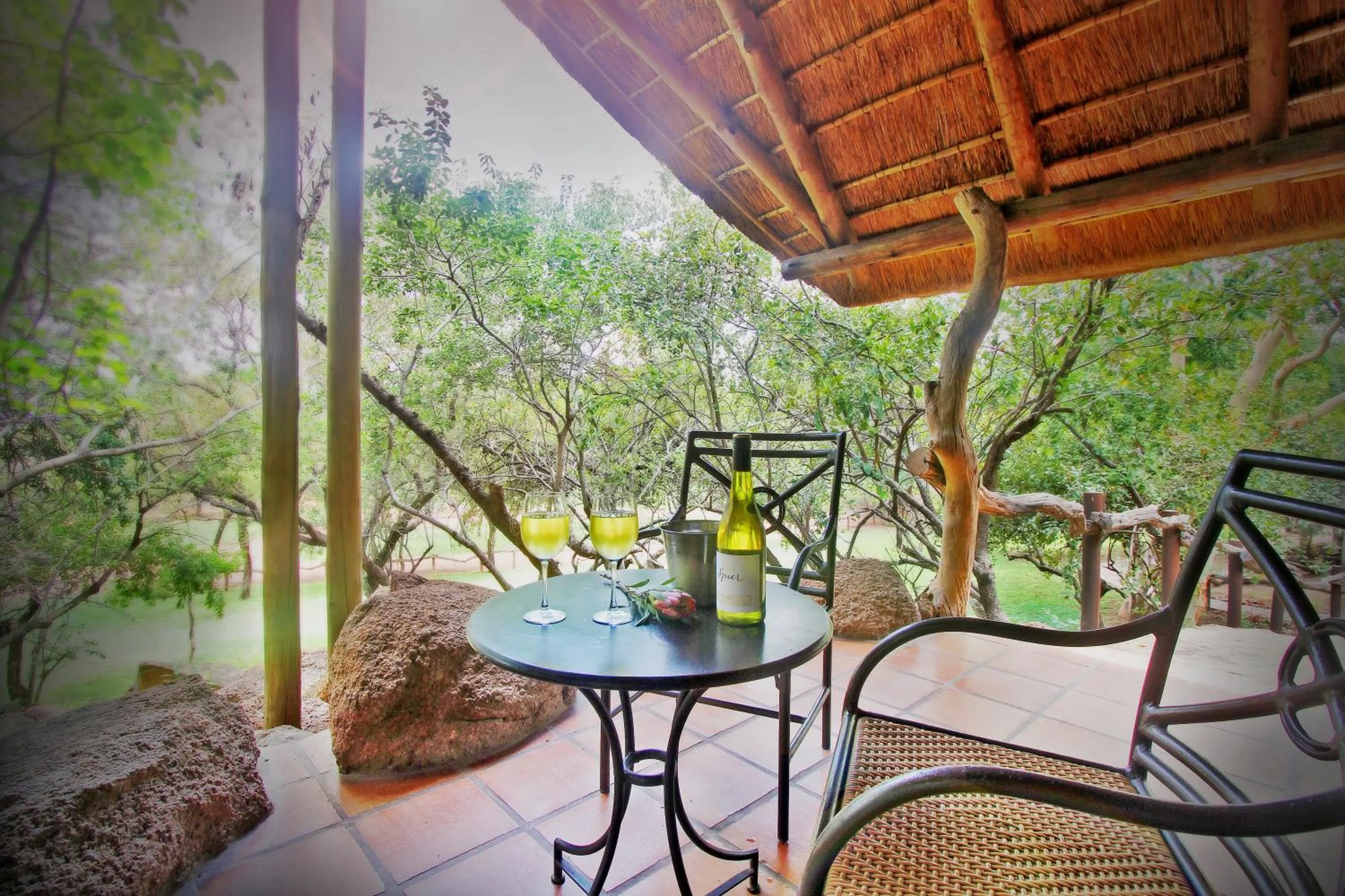 Patio in Itaga Luxury Private Game Lodge