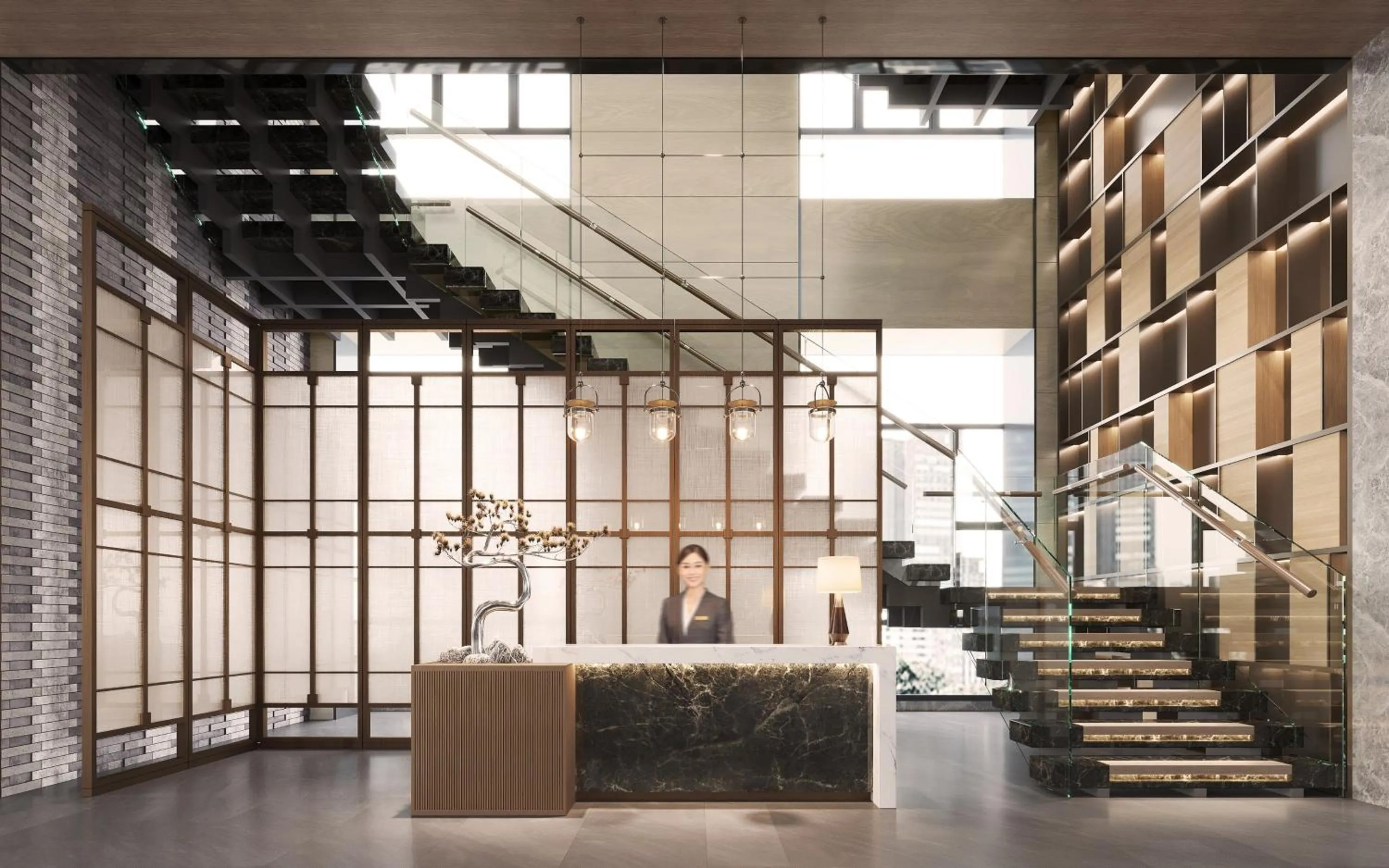 Property building, Lobby/Reception in voco Xiong'An