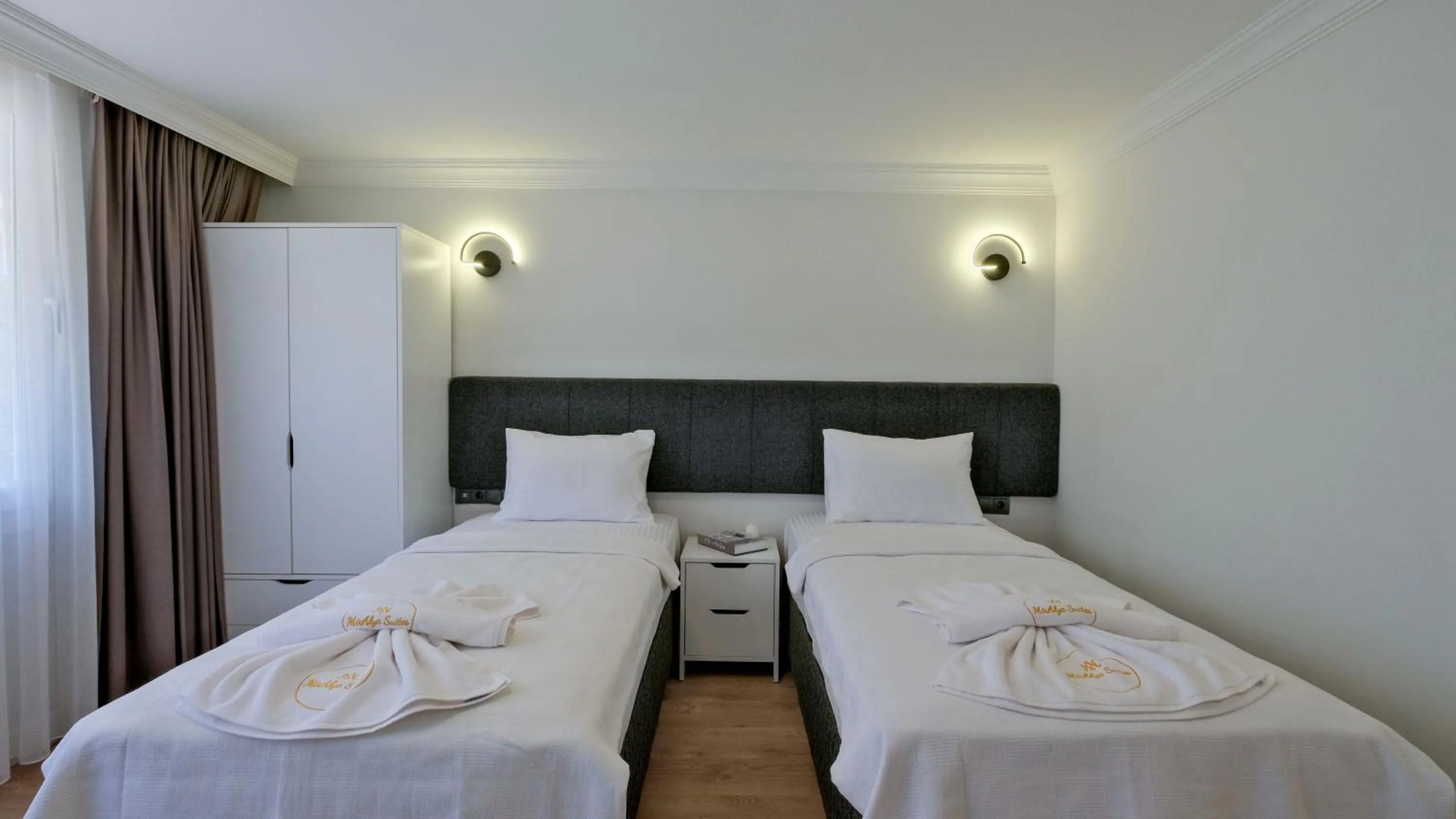 Bed in Miralya Suites