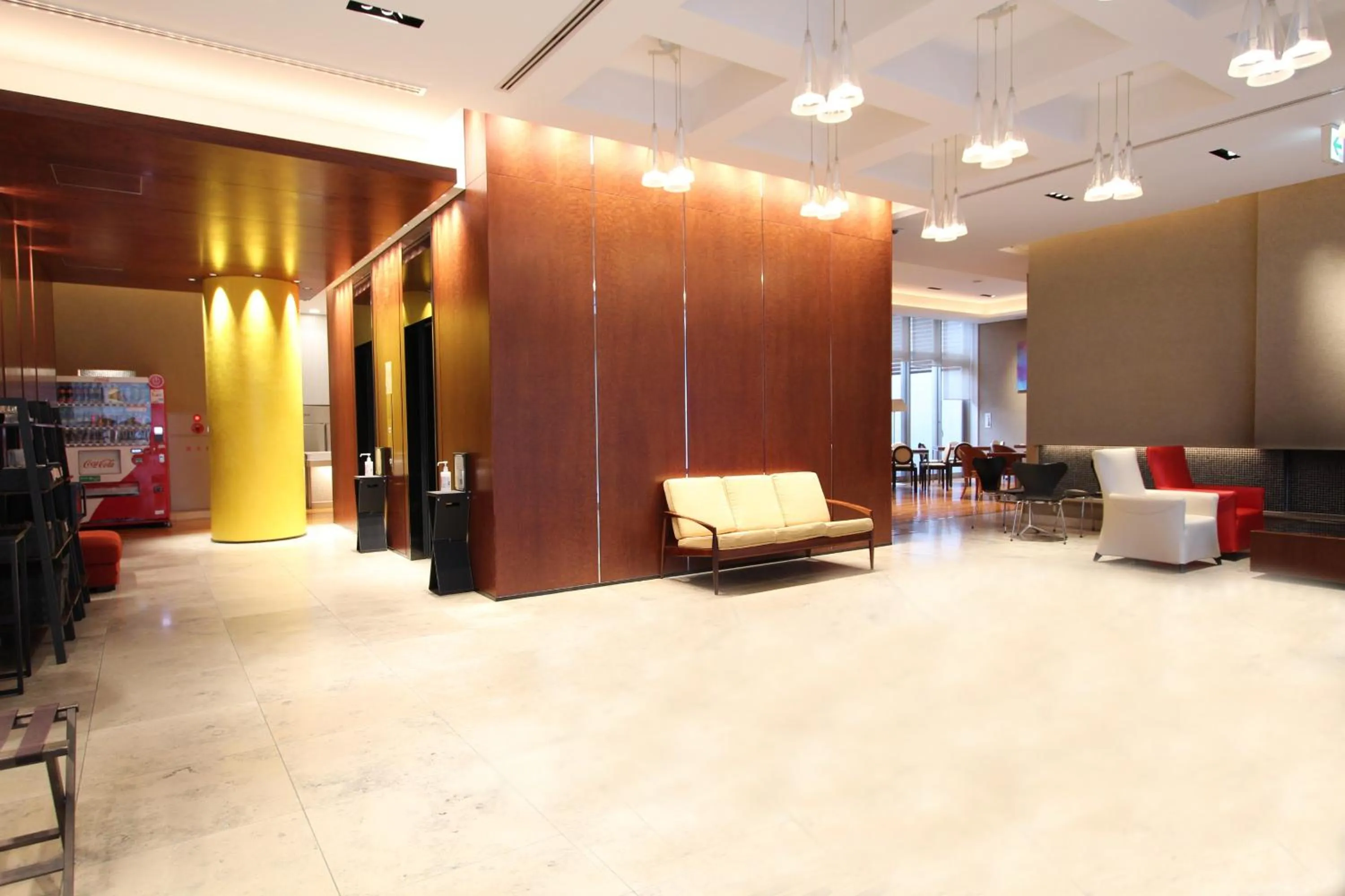 Lobby or reception in KOKO HOTEL Sendai Station West