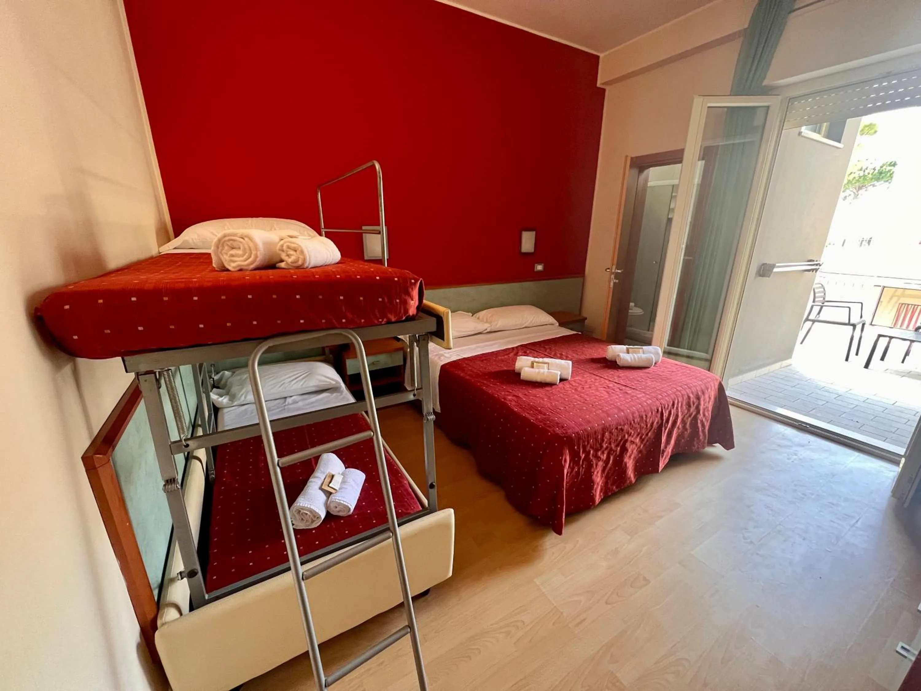 Bed in Hotel Villa Tina