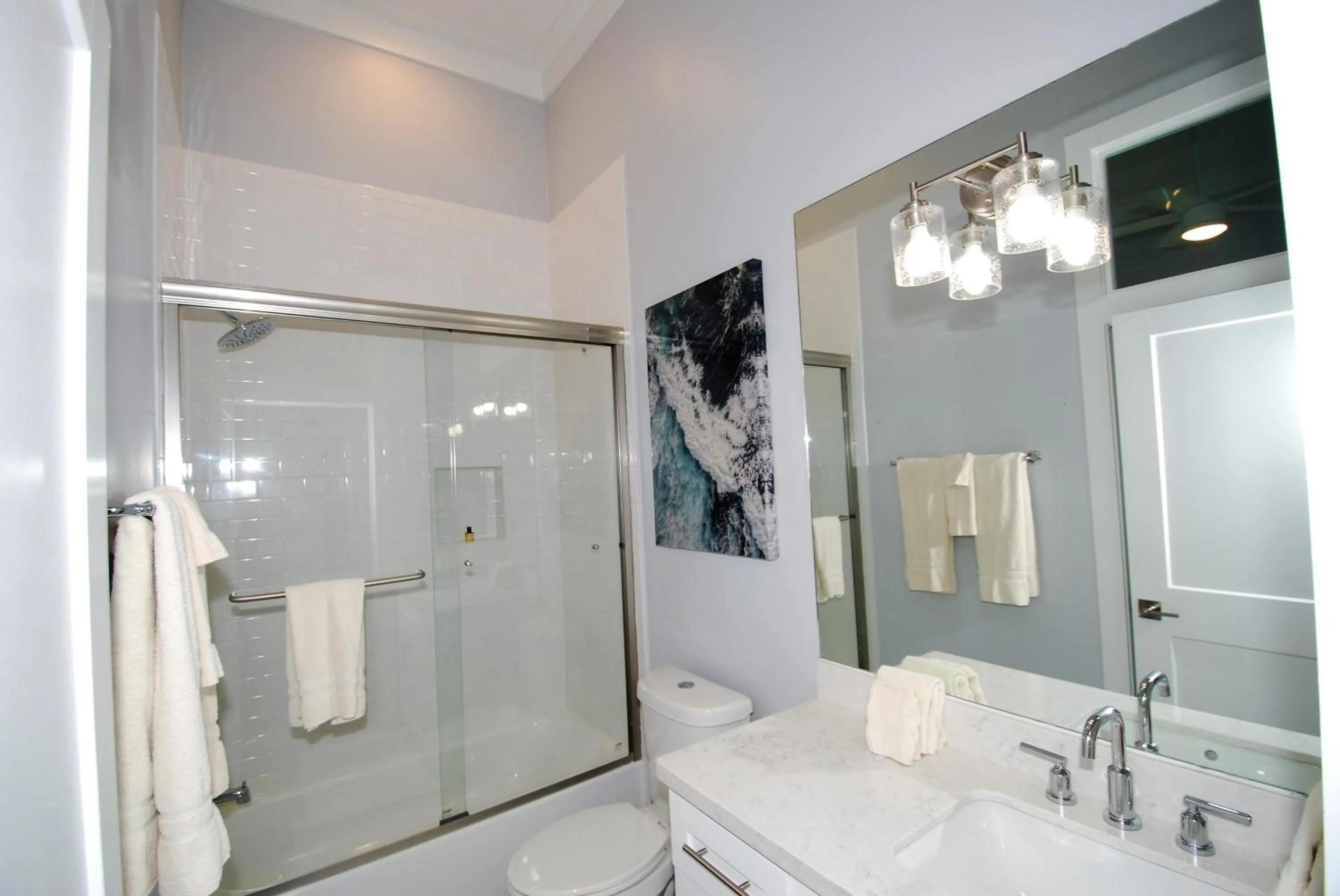 Bathroom in Seaglass Cottage - Private home at The Shores home