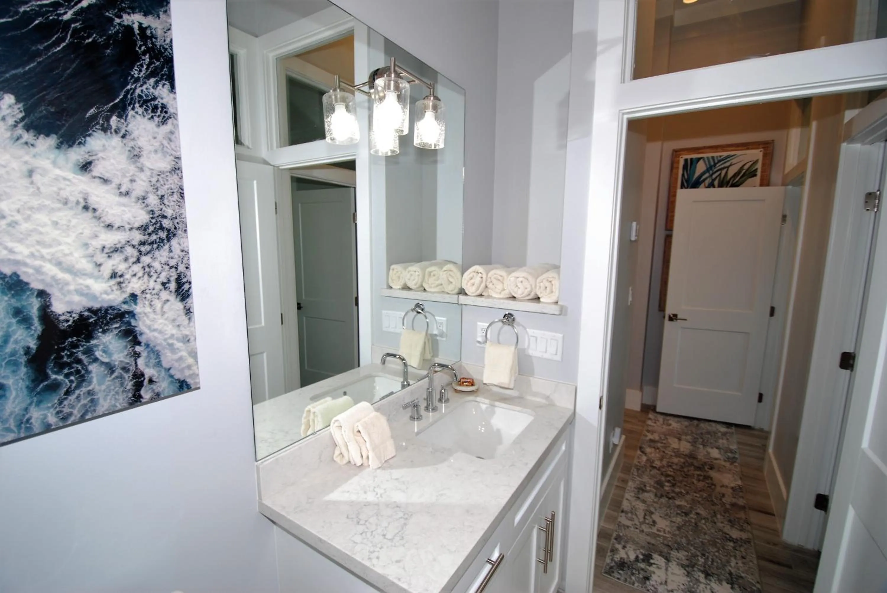 Bathroom in Seaglass Cottage - Private home at The Shores home