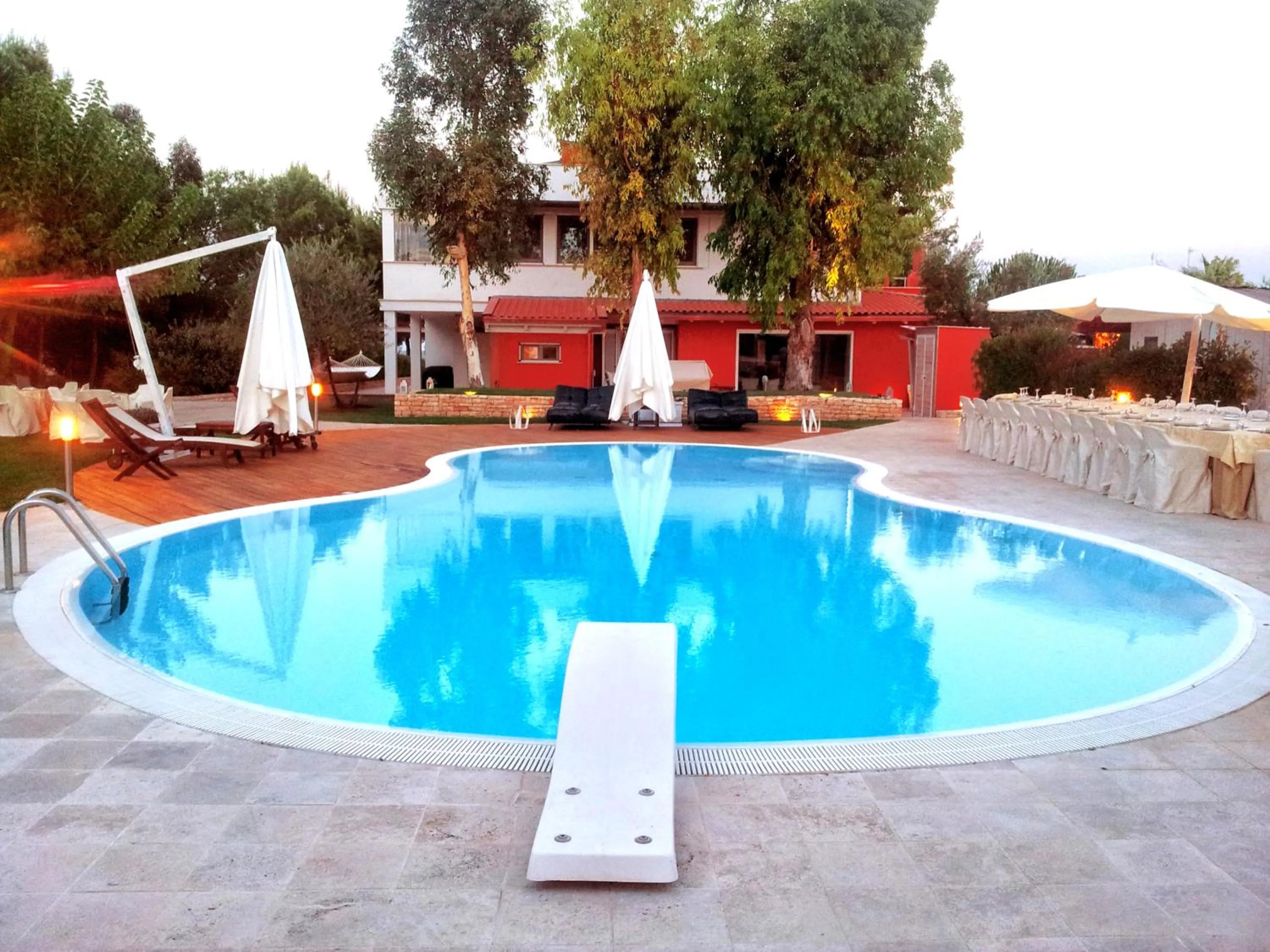 Pool view in Alfieri Cottage