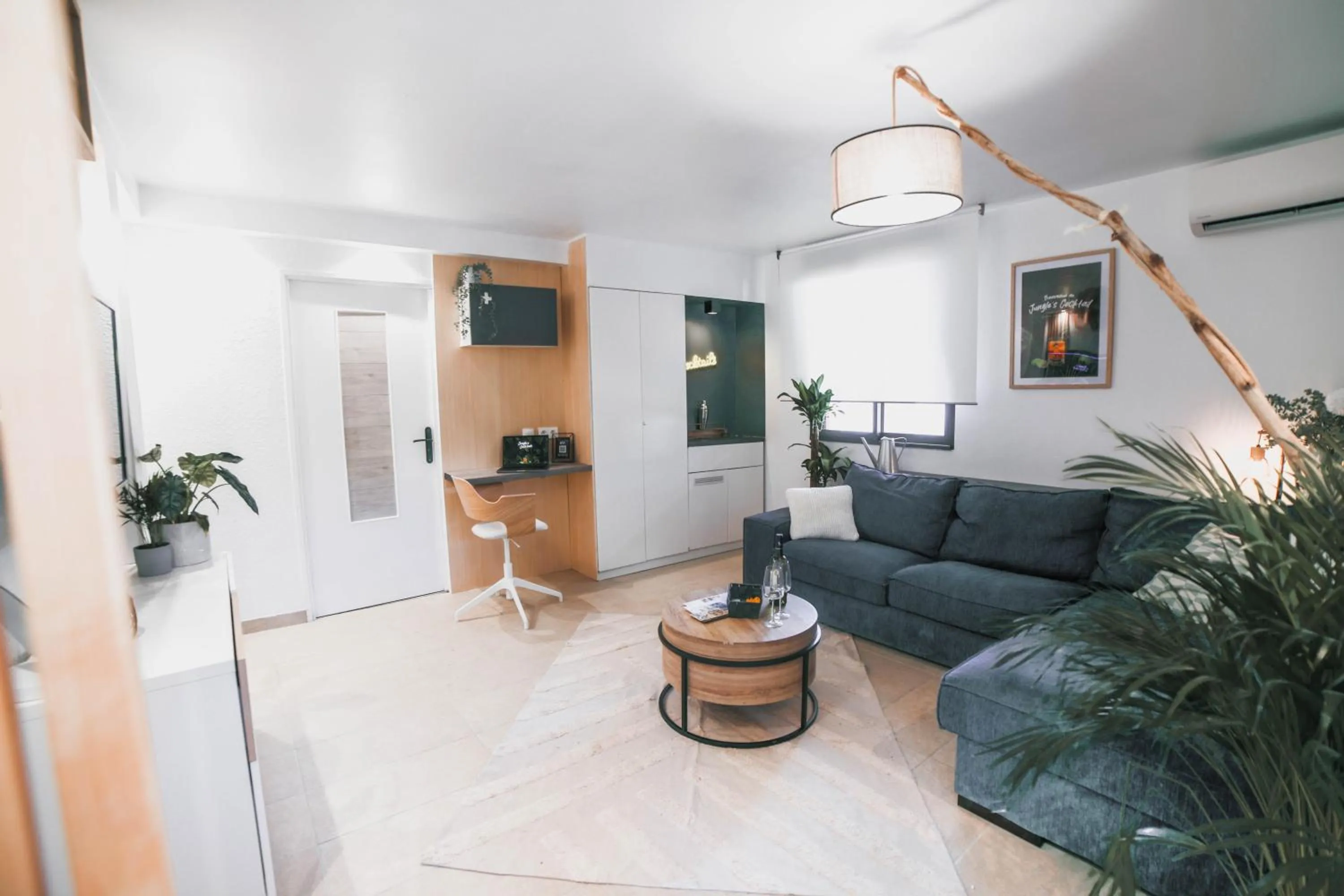 TV and multimedia in T3- un Oasis rénové et climatisé au centre de LGM