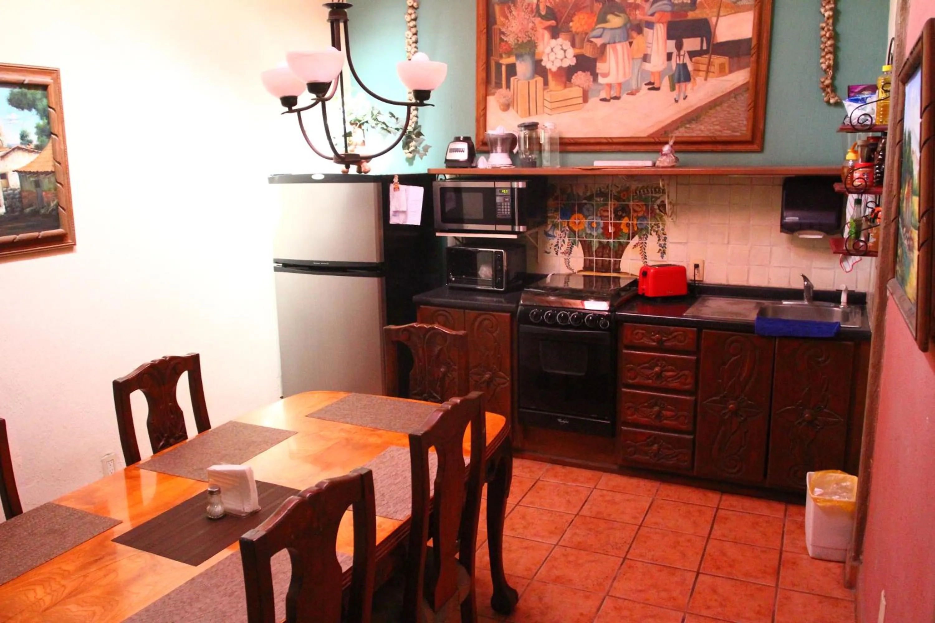 Kitchen or kitchenette in Casita Montana Hotel