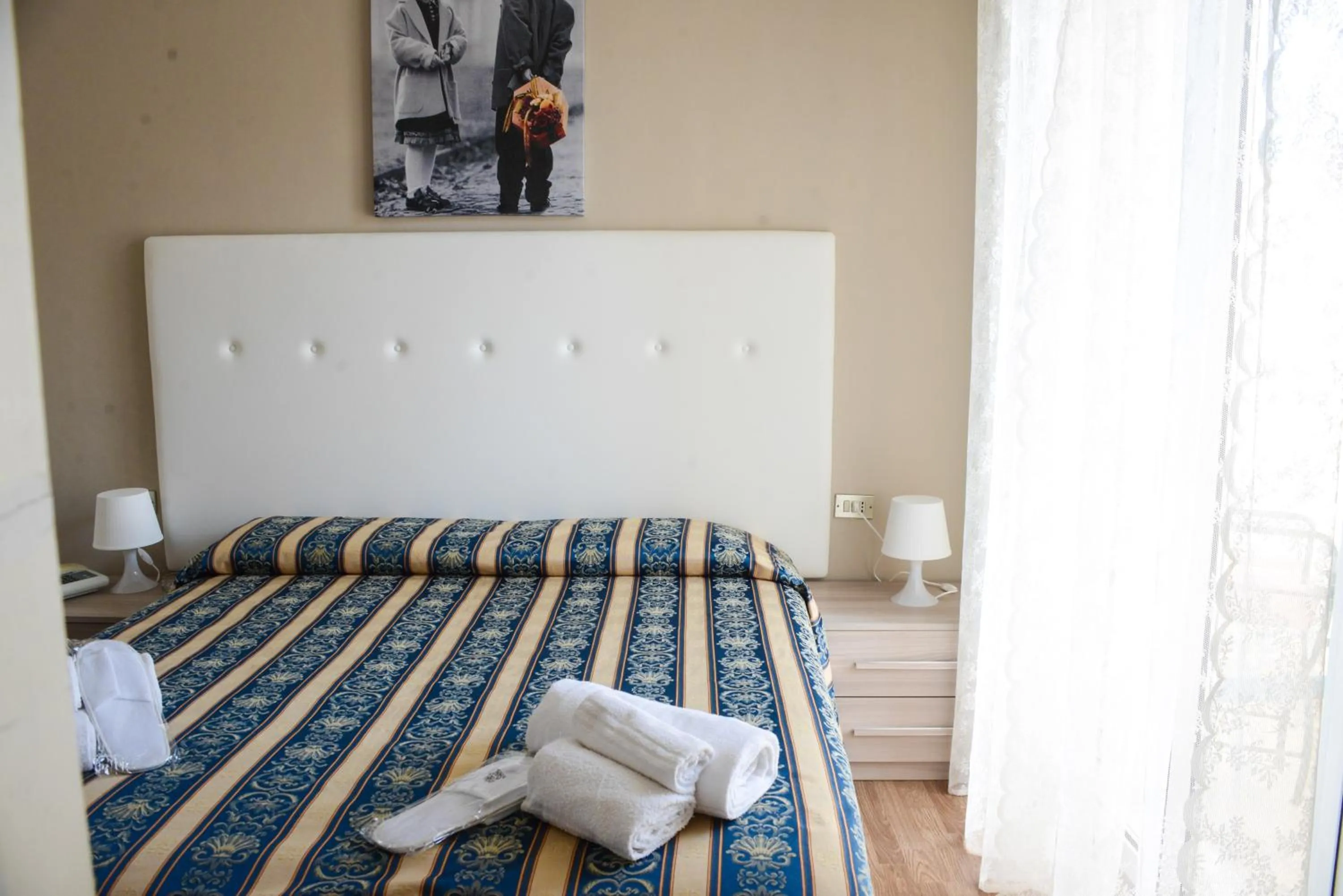 Bed in Hotel Vergilius