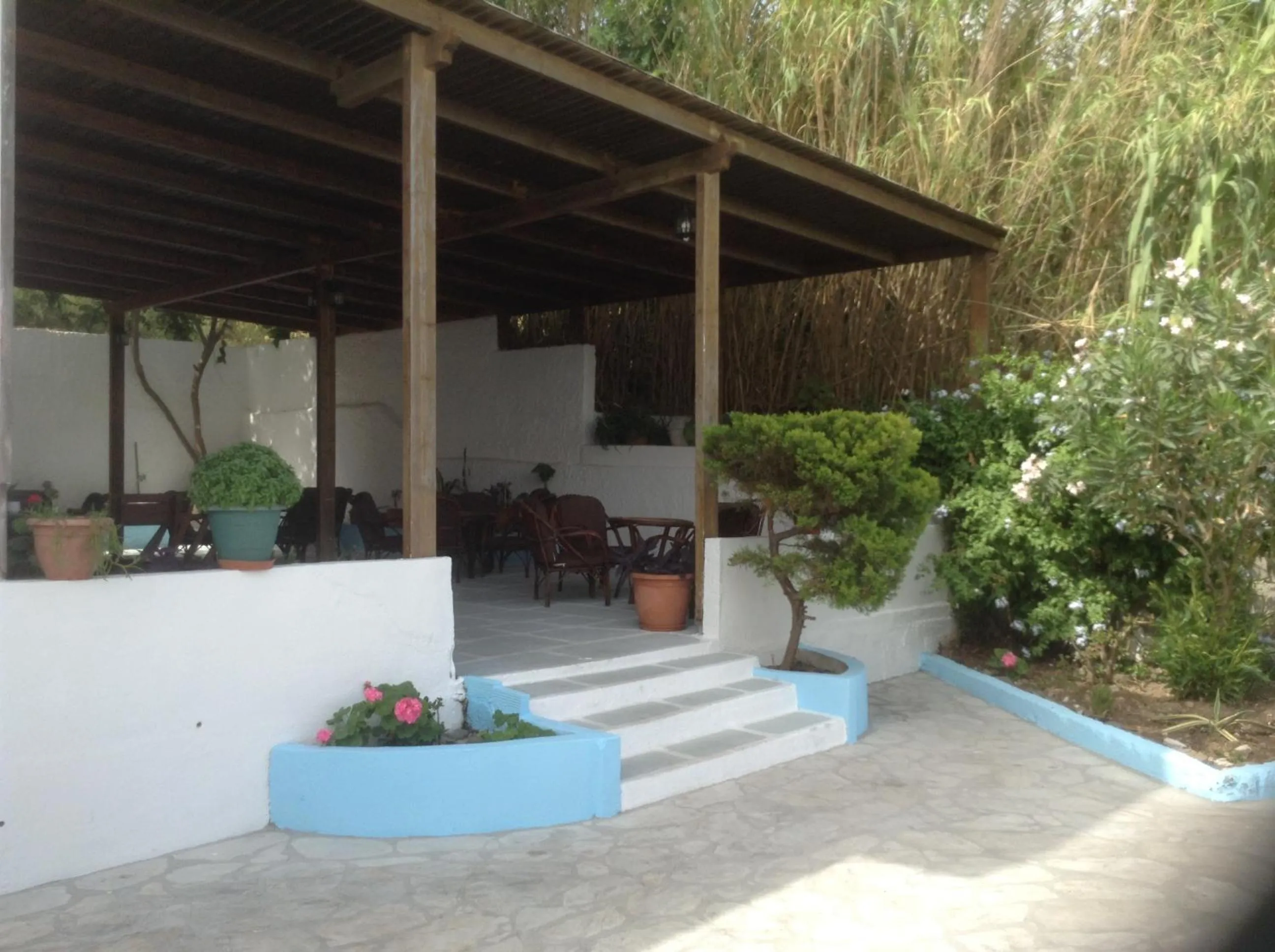 Garden in Haritos Hotel - Geothermal Hot Swimming Pool