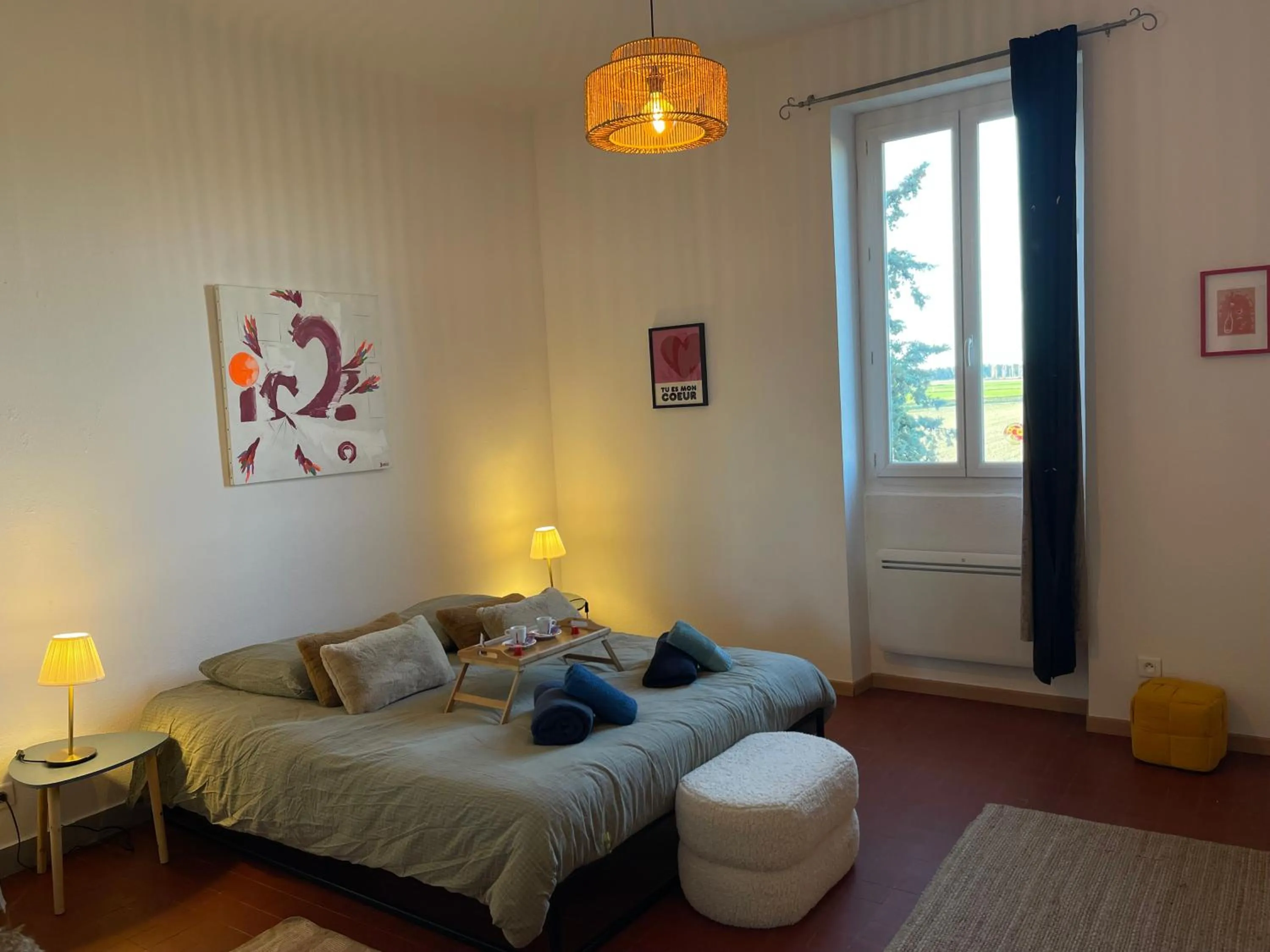 Bed in Mas de L'isle