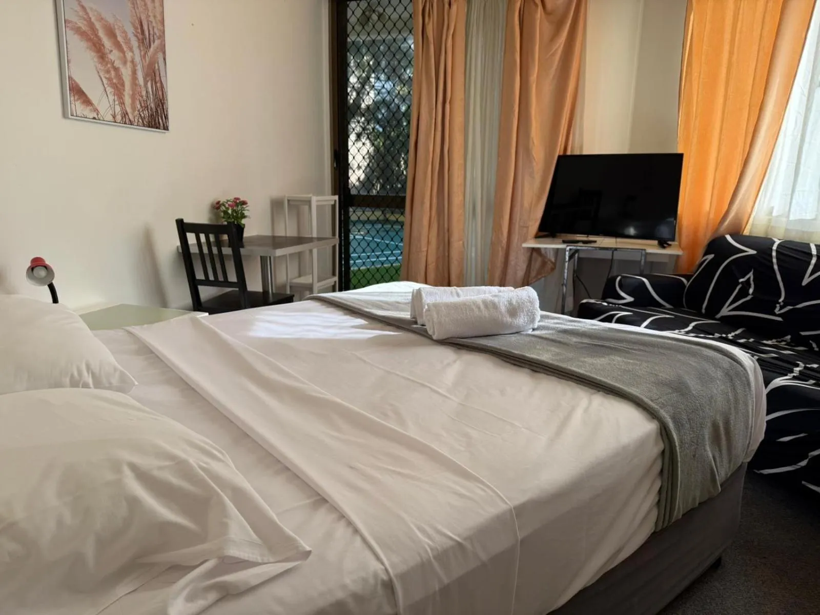 Bed in Erika's Holiday Apartment