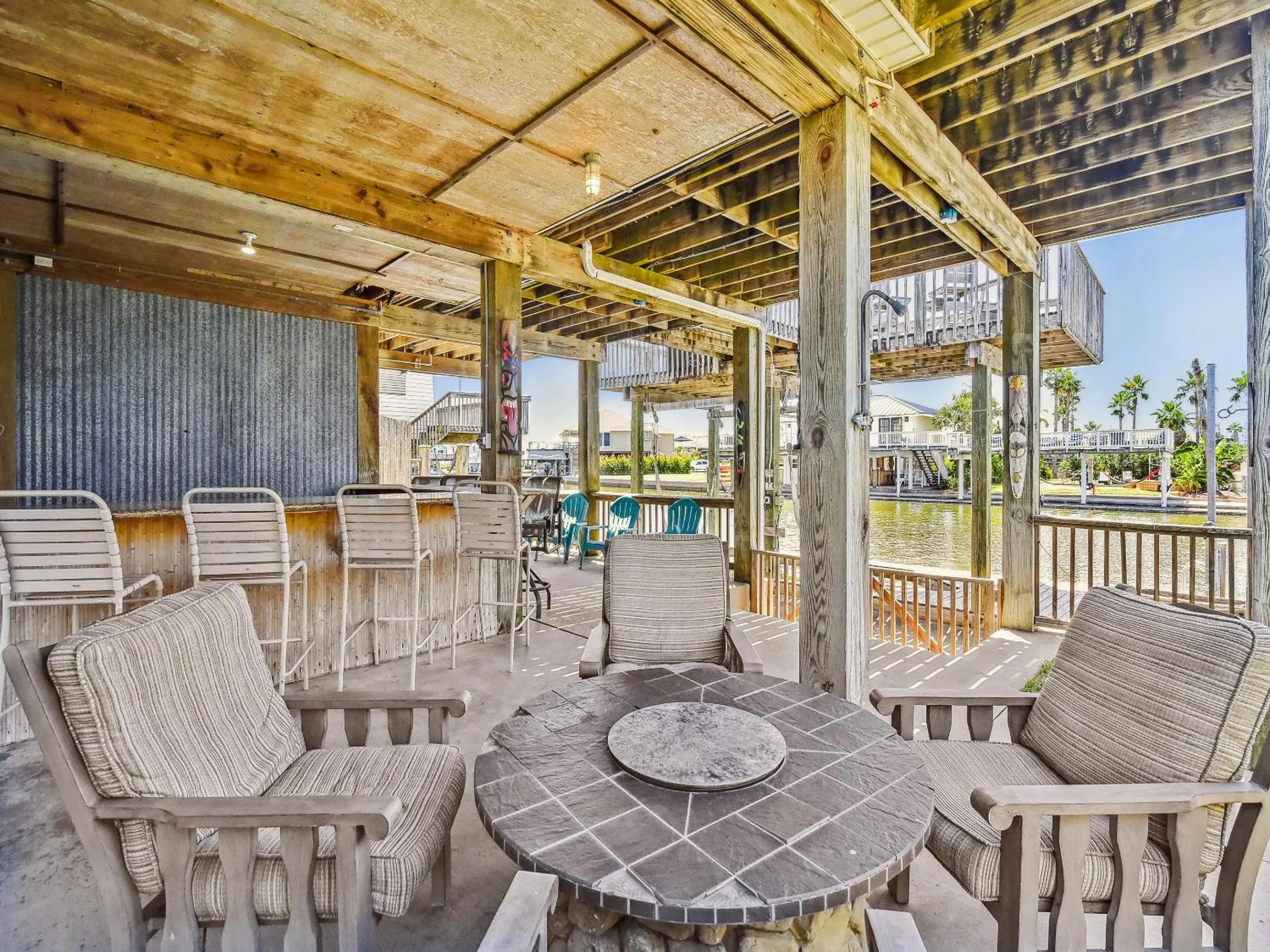 Property building in Tiki Lagoon