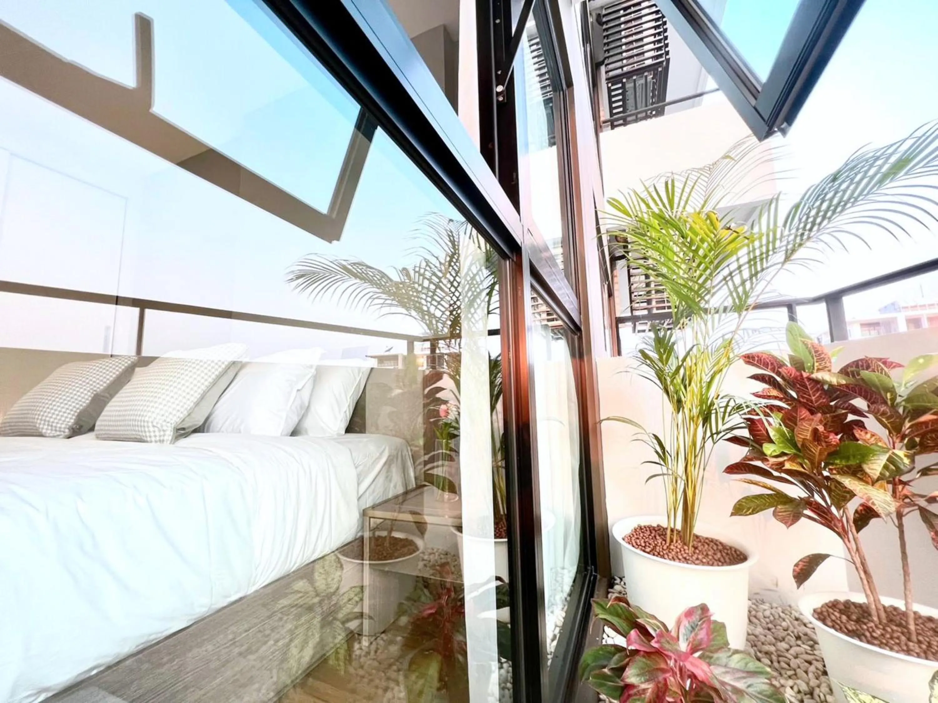 Patio, Bed in Astra Sky River Chiang Mai by Fang